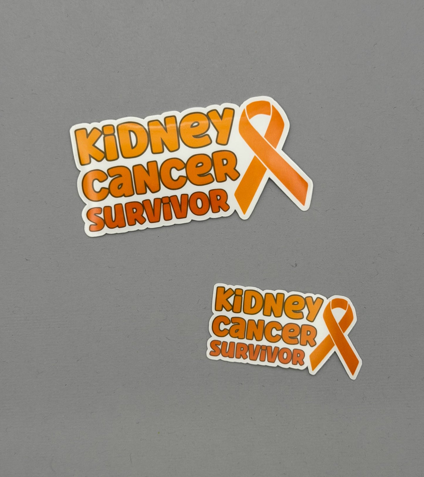 Kidney Cancer Survivor with Ribbon Sticker