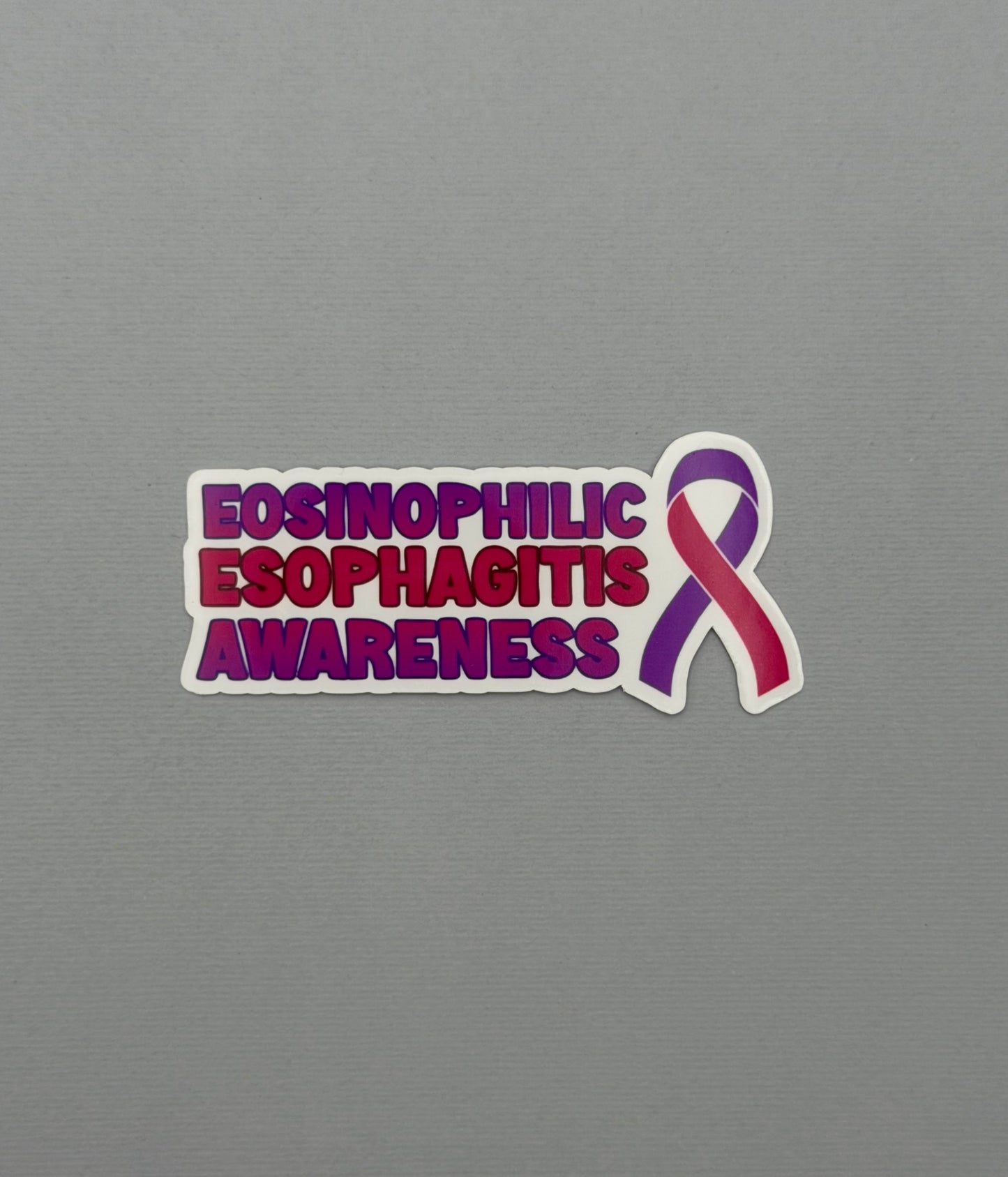 Eosinophilic Esophagitis Awareness with Ribbon Sticker or Magnet | EoE