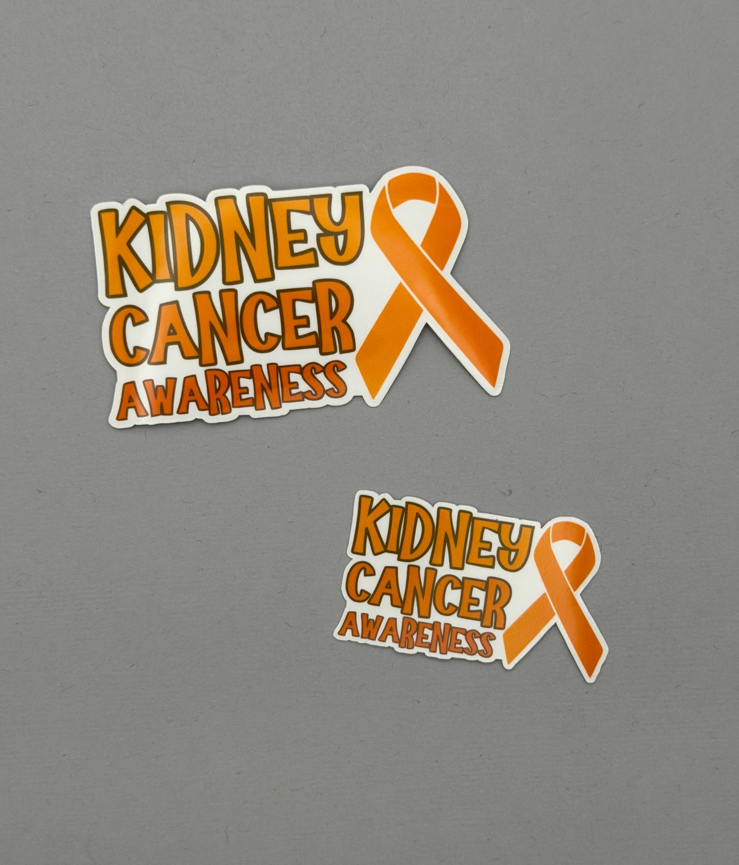 Kidney Cancer Awareness with Ribbon Sticker