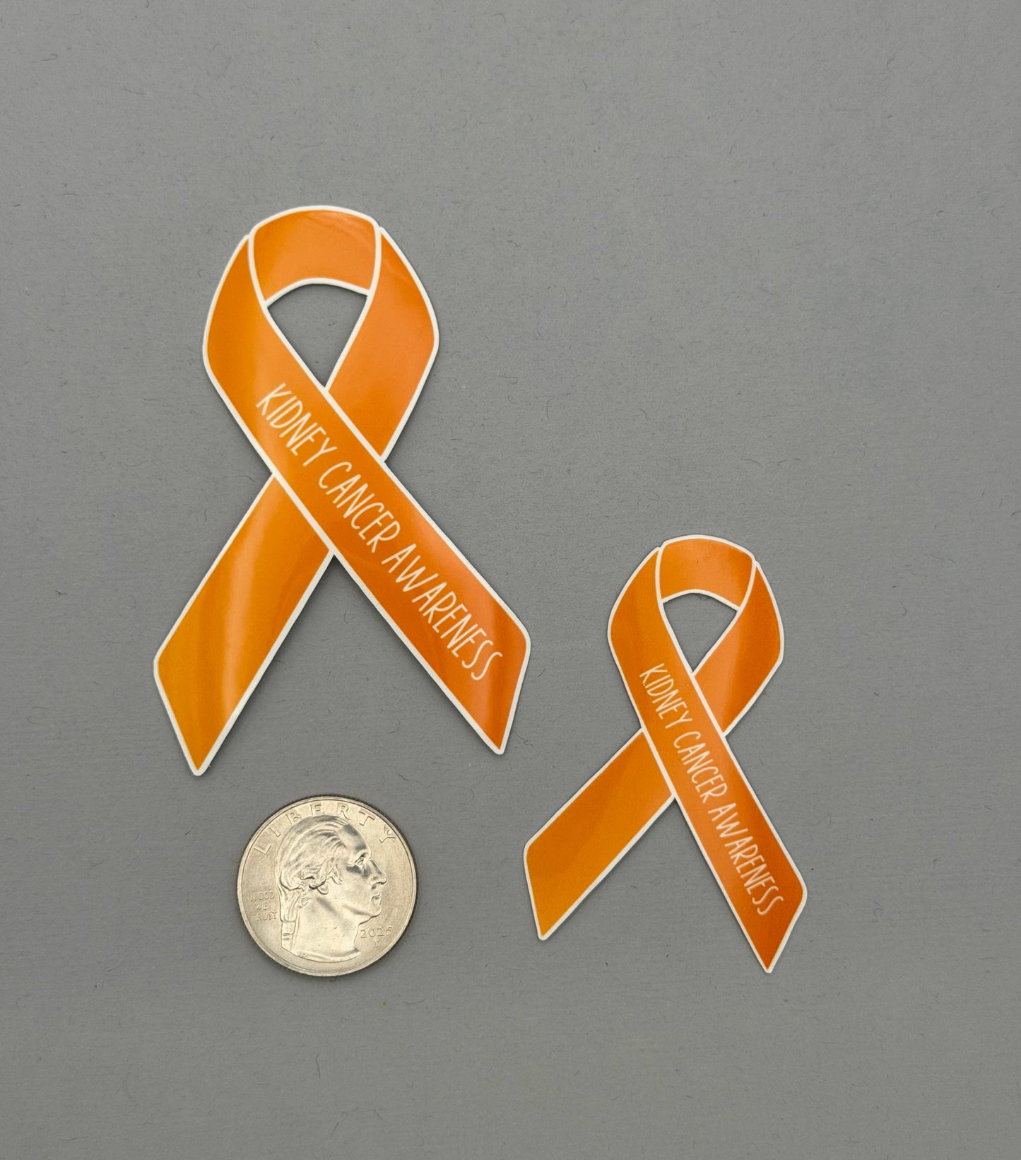 Kidney Cancer Awareness Ribbon Sticker