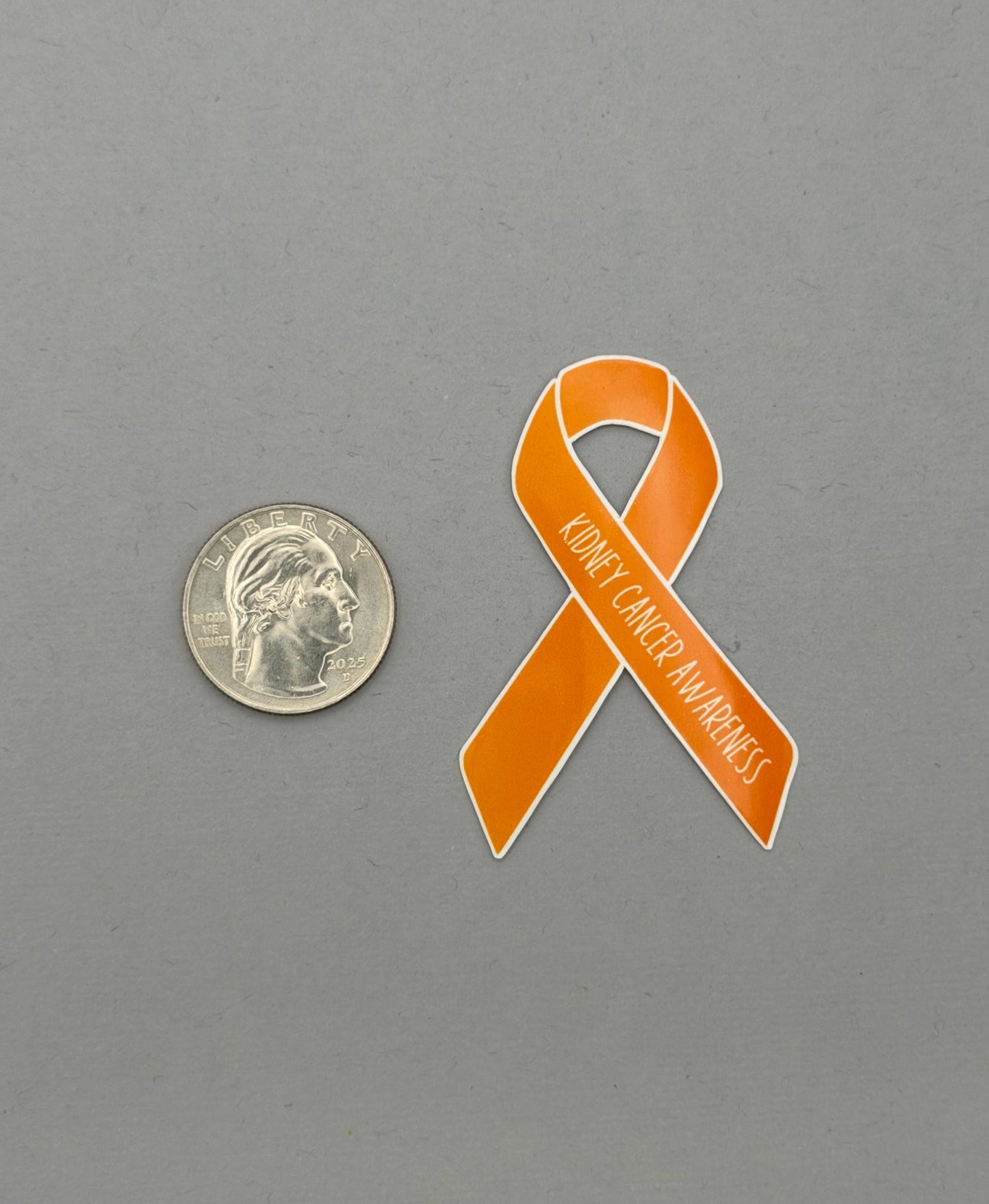 Kidney Cancer Awareness Ribbon Sticker