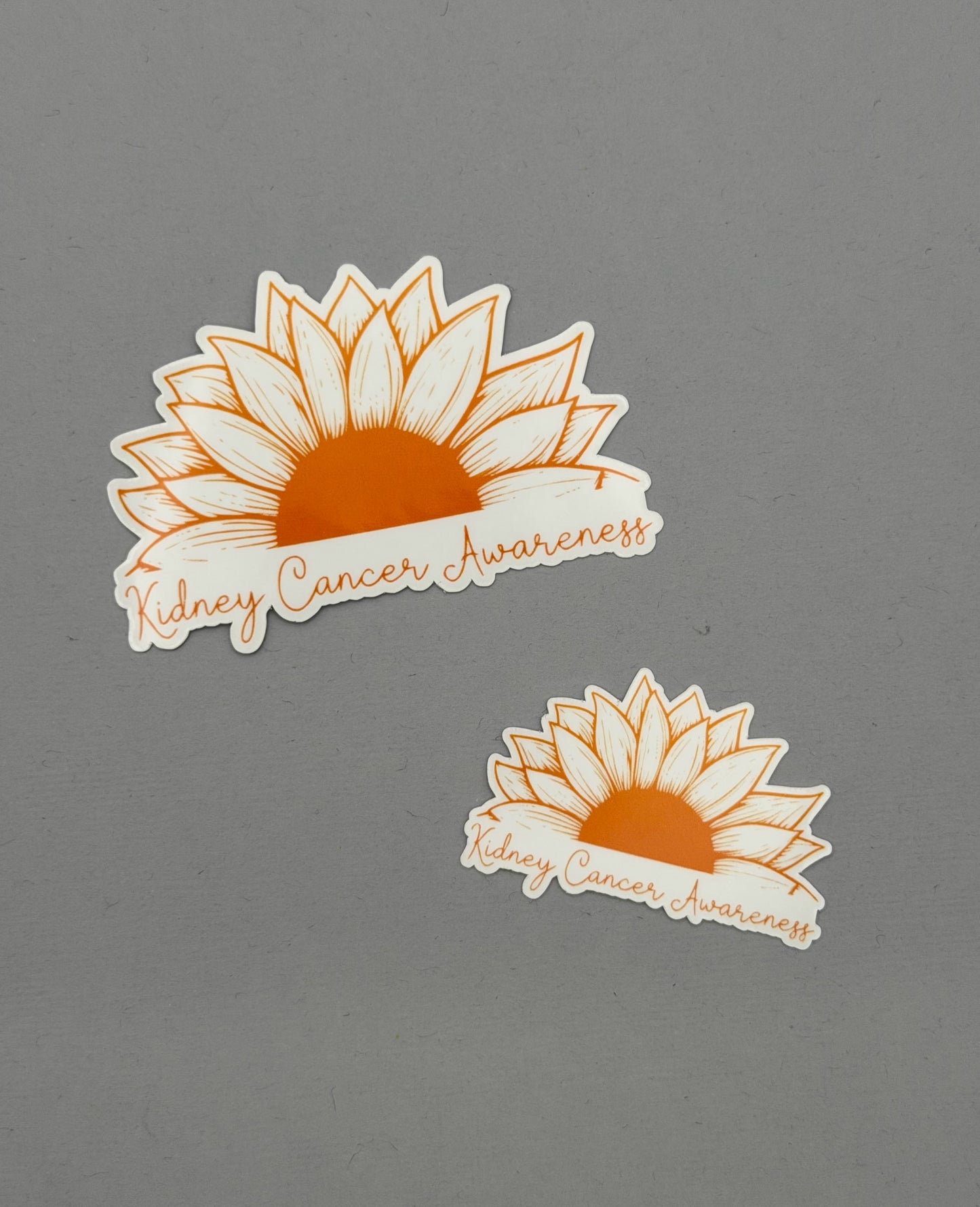 Kidney Cancer Awareness Sunflower Sticker