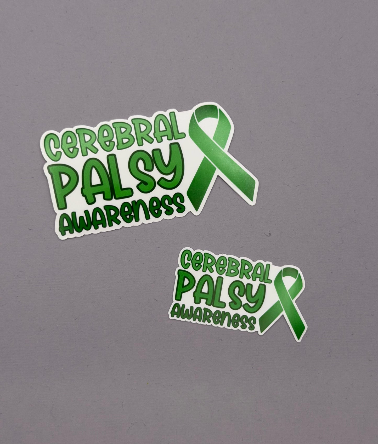 Cerebral Palsy Awareness with Ribbon Sticker
