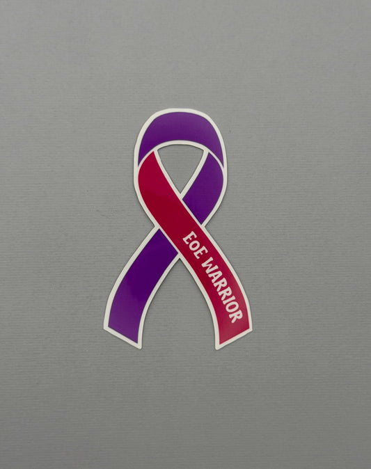 EoE Warrior Ribbon Sticker or Magnet | Eosinophilic Esophagitis