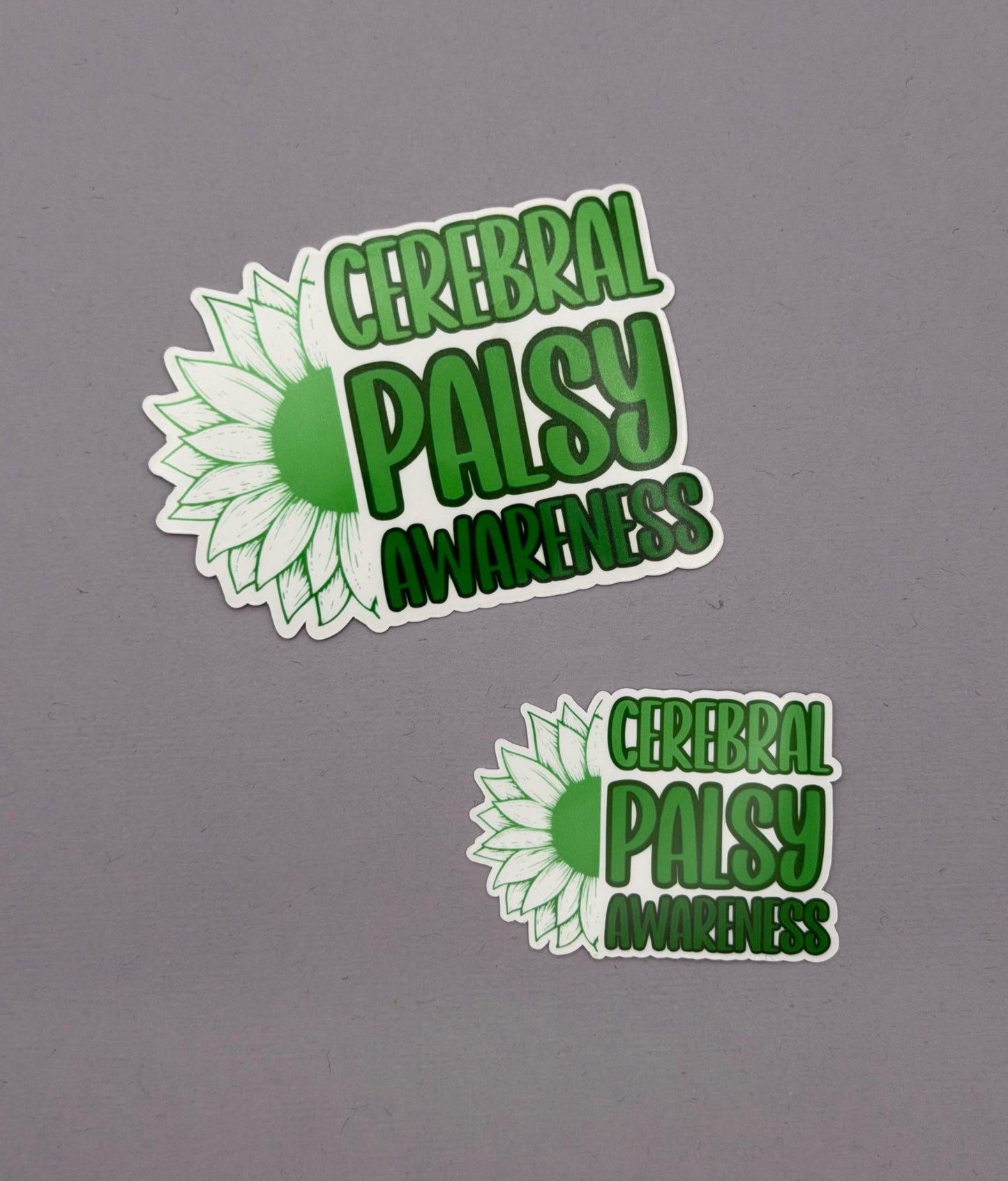 Cerebral Palsy Awareness Sunflower Sticker