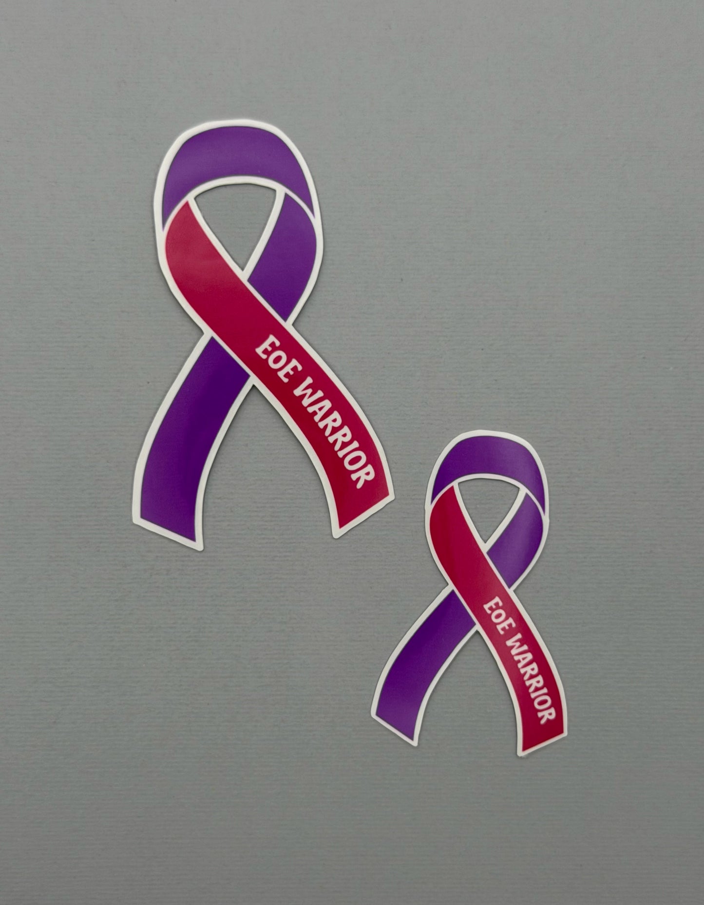 EoE Warrior Ribbon Sticker or Magnet | Eosinophilic Esophagitis