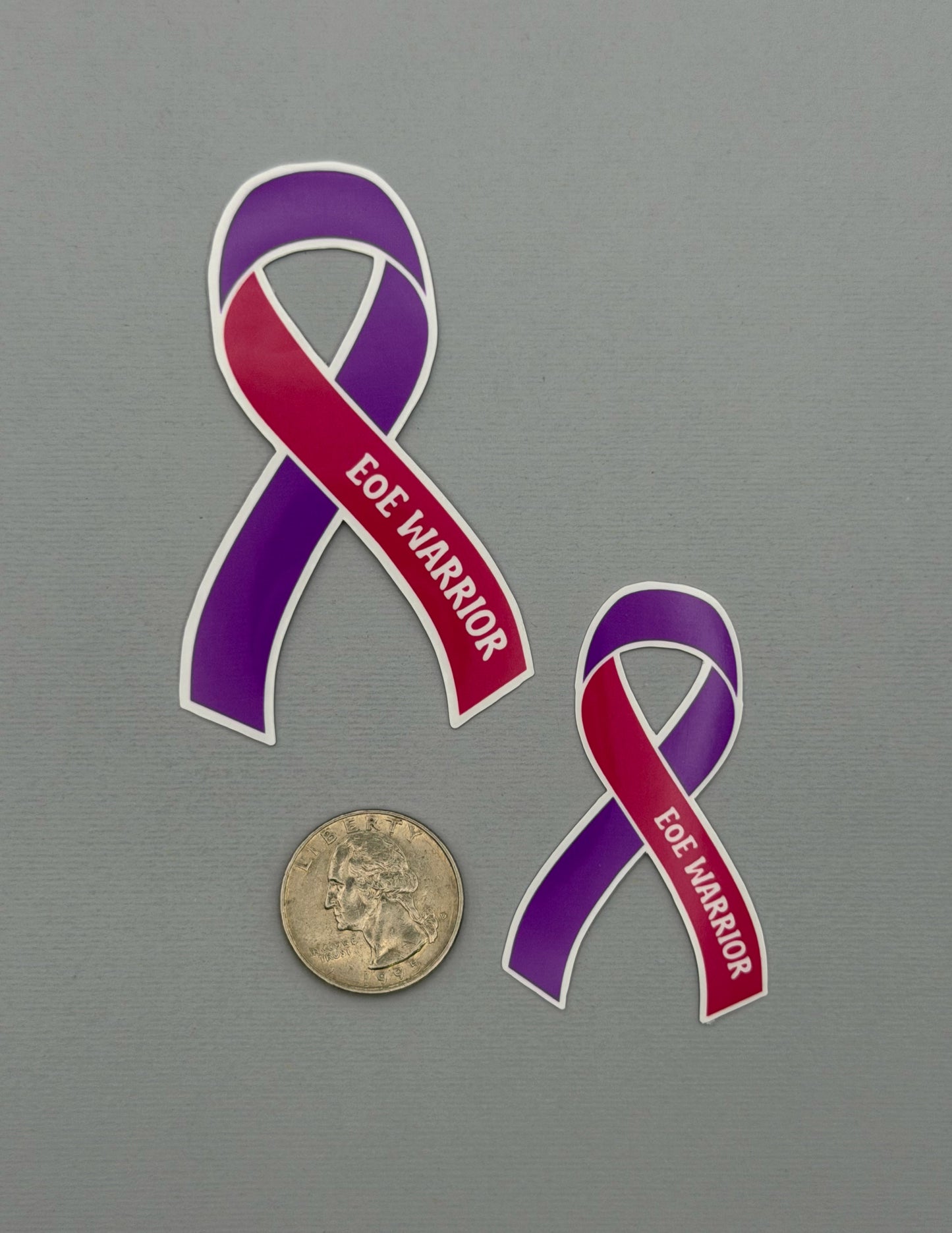 EoE Warrior Ribbon Sticker or Magnet | Eosinophilic Esophagitis