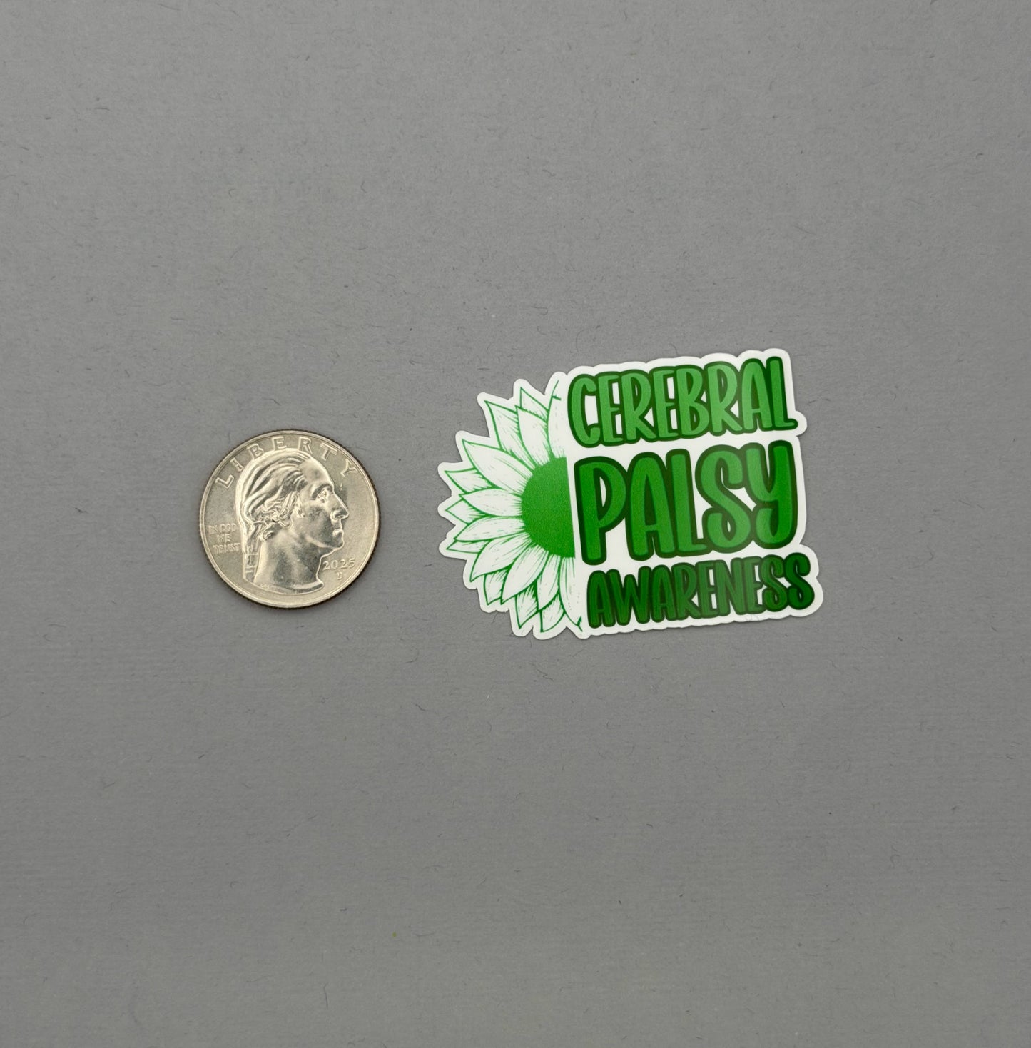 Cerebral Palsy Awareness Sunflower Sticker