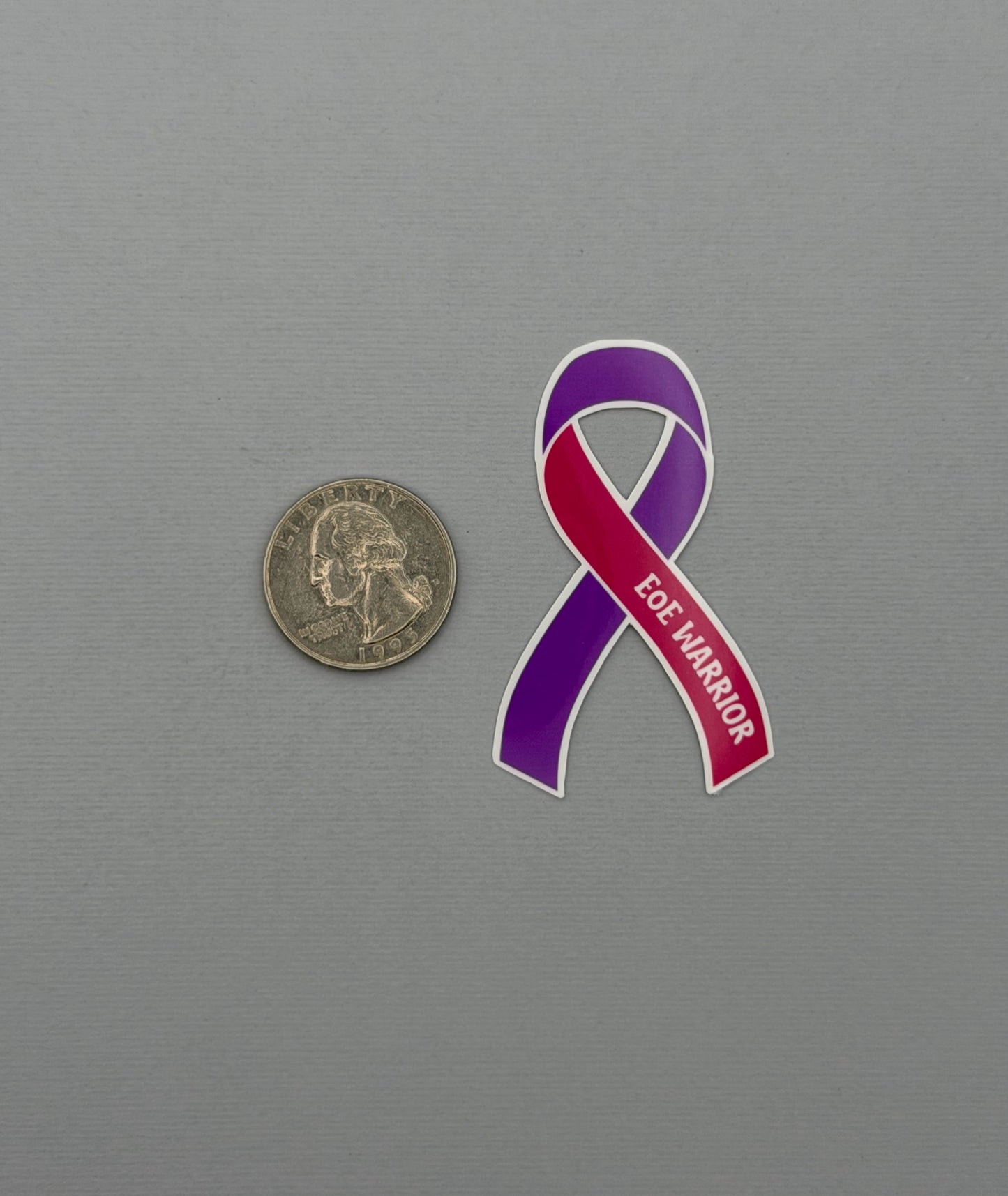 EoE Warrior Ribbon Sticker or Magnet | Eosinophilic Esophagitis