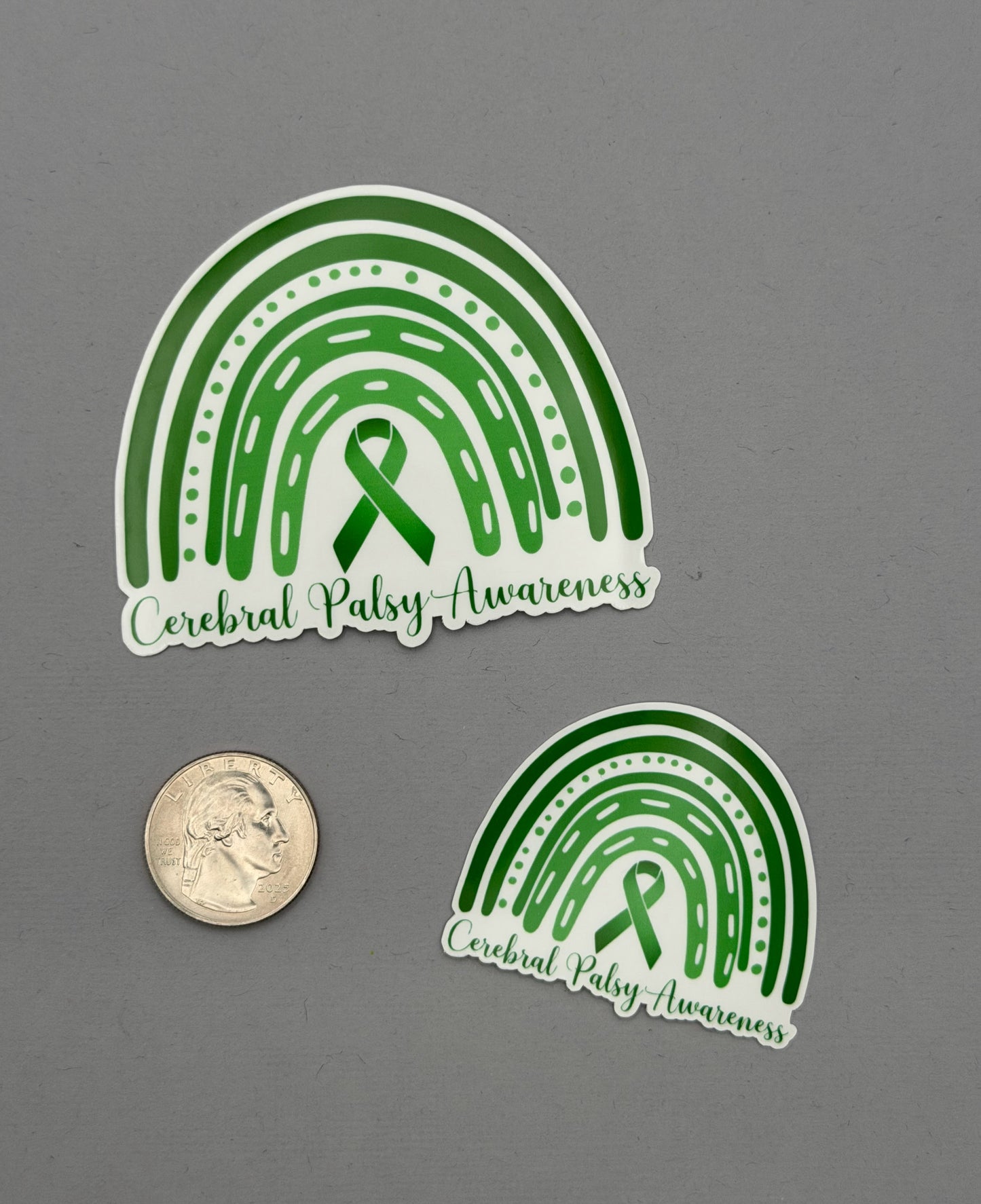 Cerebral Palsy Awareness Rainbow Sticker