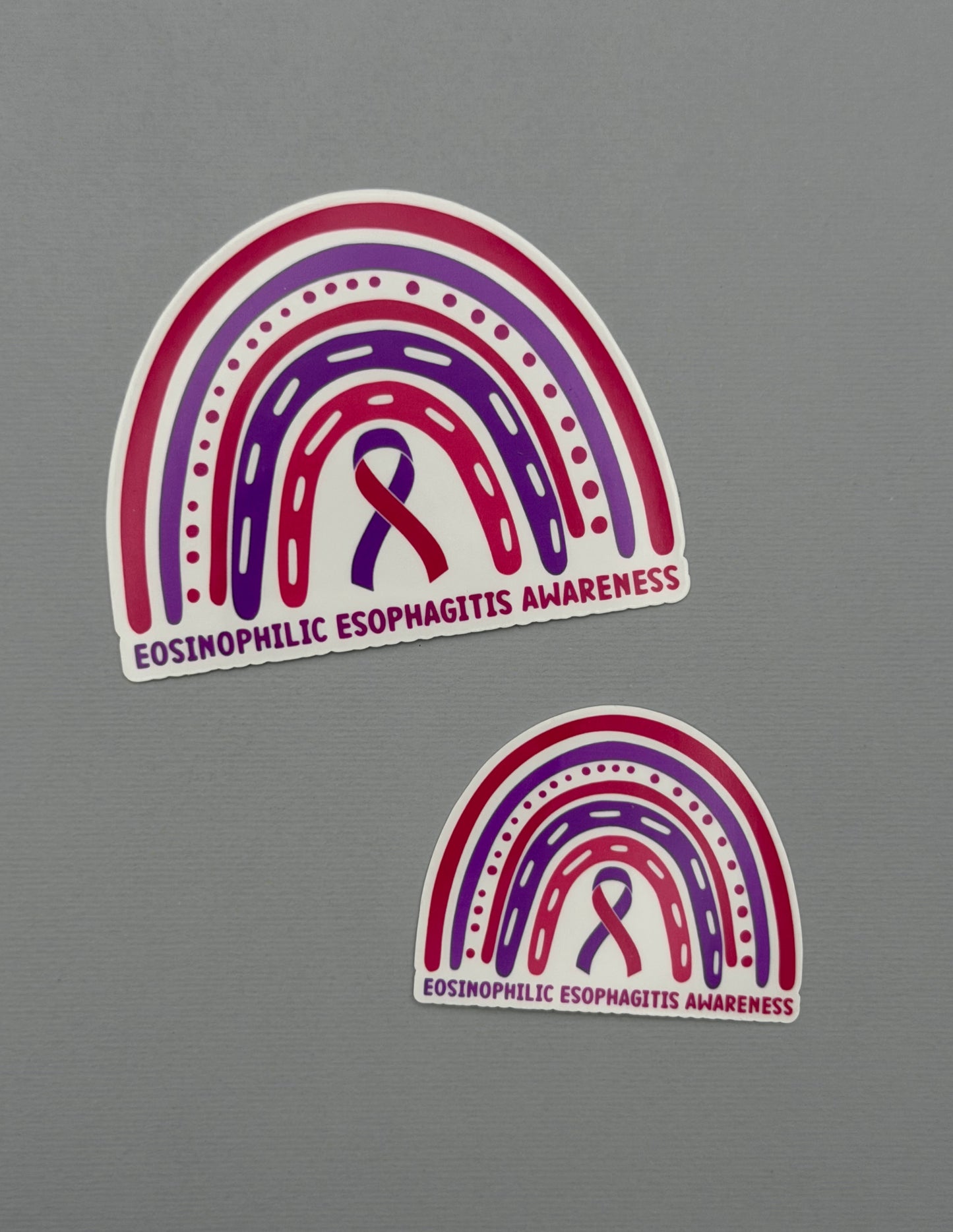 Eosinophilic Esophagitis Awareness Rainbow Sticker or Magnet | EoE