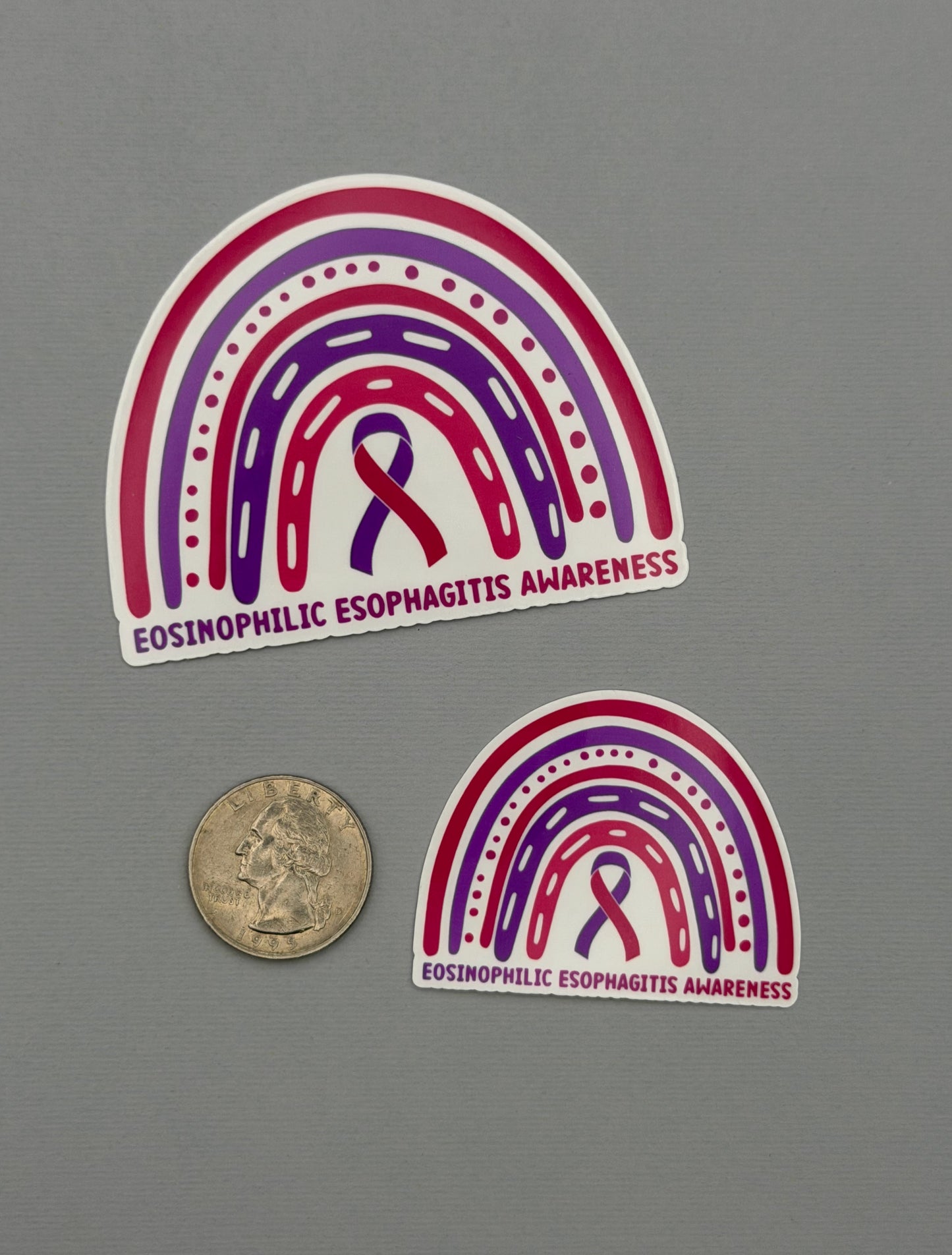 Eosinophilic Esophagitis Awareness Rainbow Sticker or Magnet | EoE