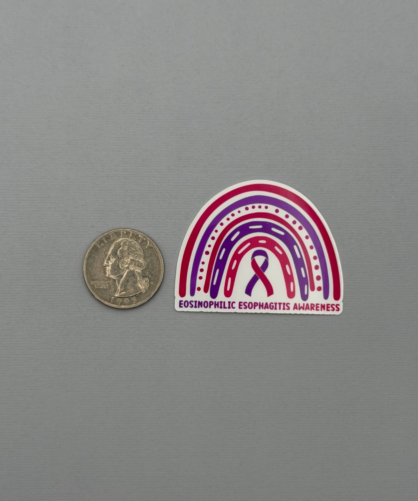Eosinophilic Esophagitis Awareness Rainbow Sticker or Magnet | EoE