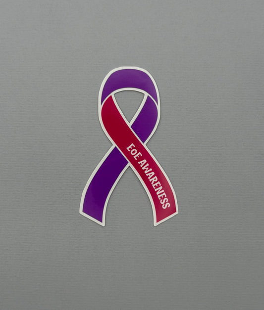 EoE Awareness Ribbon Sticker or Magnet | Eosinophilic Esophagitis
