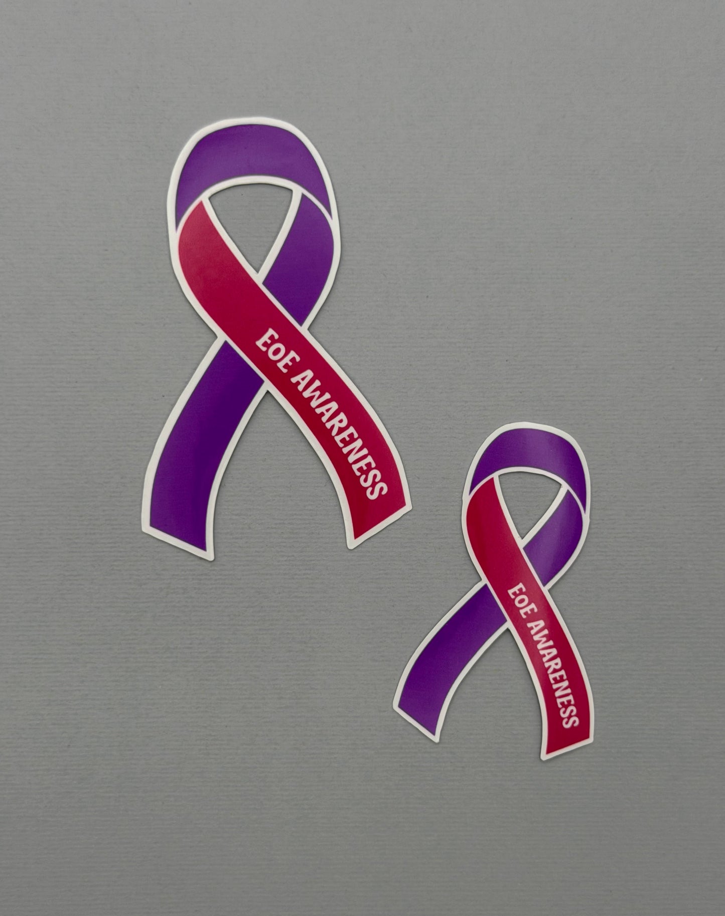 EoE Awareness Ribbon Sticker or Magnet | Eosinophilic Esophagitis