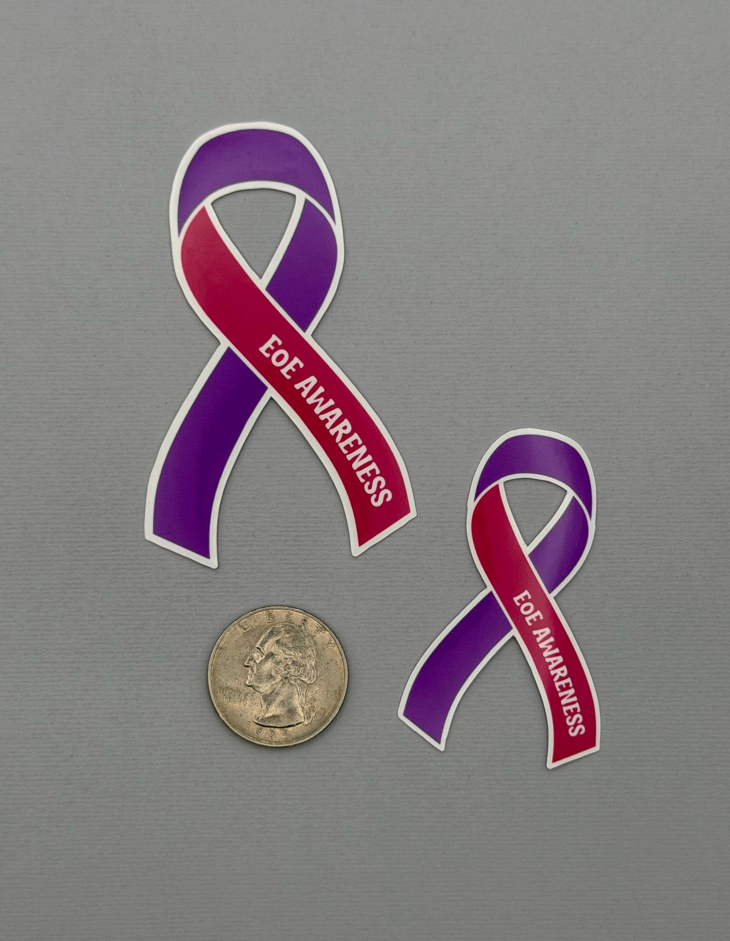 EoE Awareness Ribbon Sticker or Magnet | Eosinophilic Esophagitis