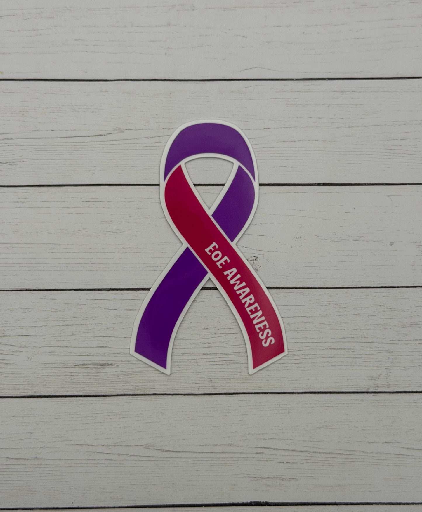 EoE Awareness Ribbon Sticker or Magnet | Eosinophilic Esophagitis