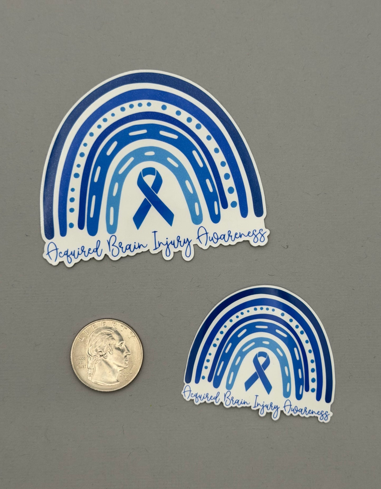 Acquired Brain Injury Awareness Rainbow Sticker