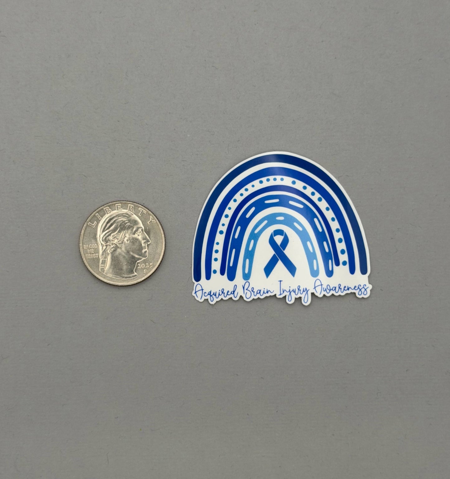 Acquired Brain Injury Awareness Rainbow Sticker