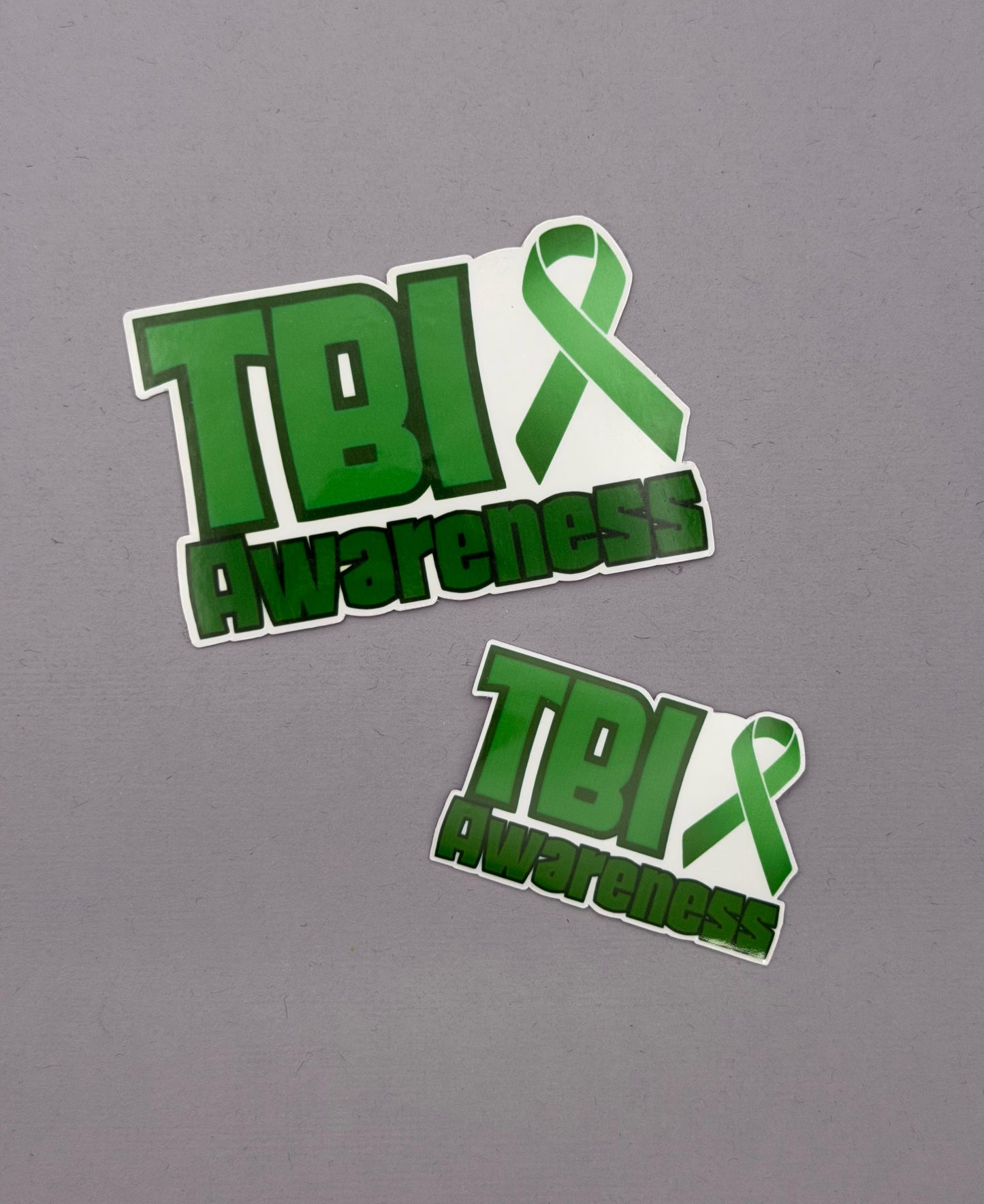 TBI (Traumatic Brain Injury) Awareness with Ribbon Sticker