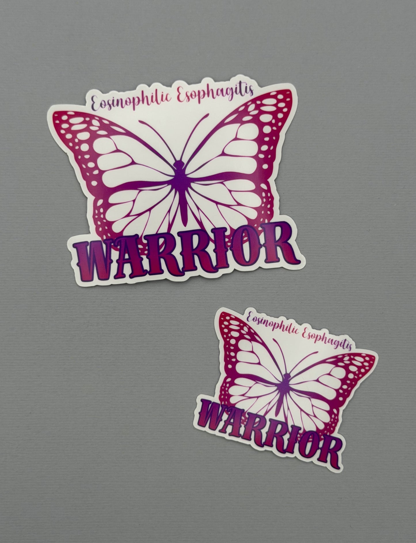 Eosinophilic Esophagitis Warrior Butterfly Sticker or Magnet | EoE