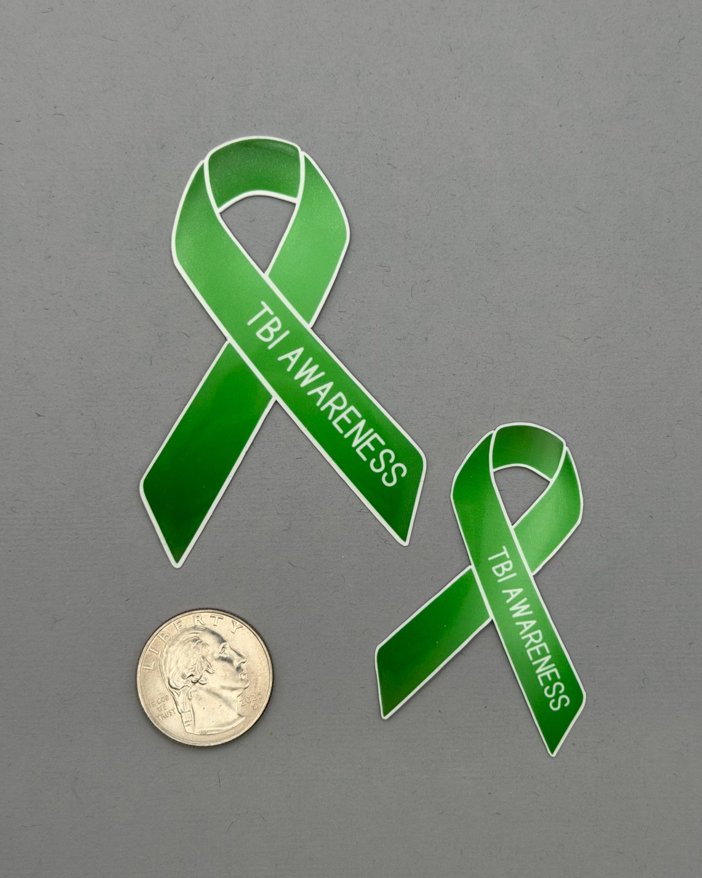 TBI (Traumatic Brain Injury) Awareness Ribbon Sticker