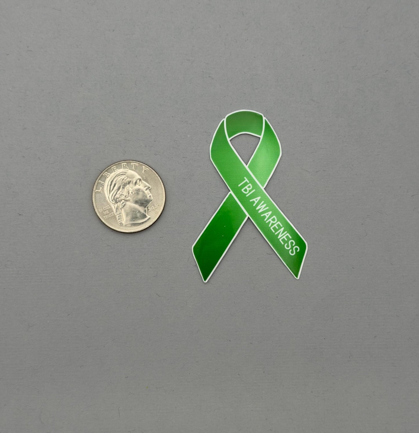 TBI (Traumatic Brain Injury) Awareness Ribbon Sticker