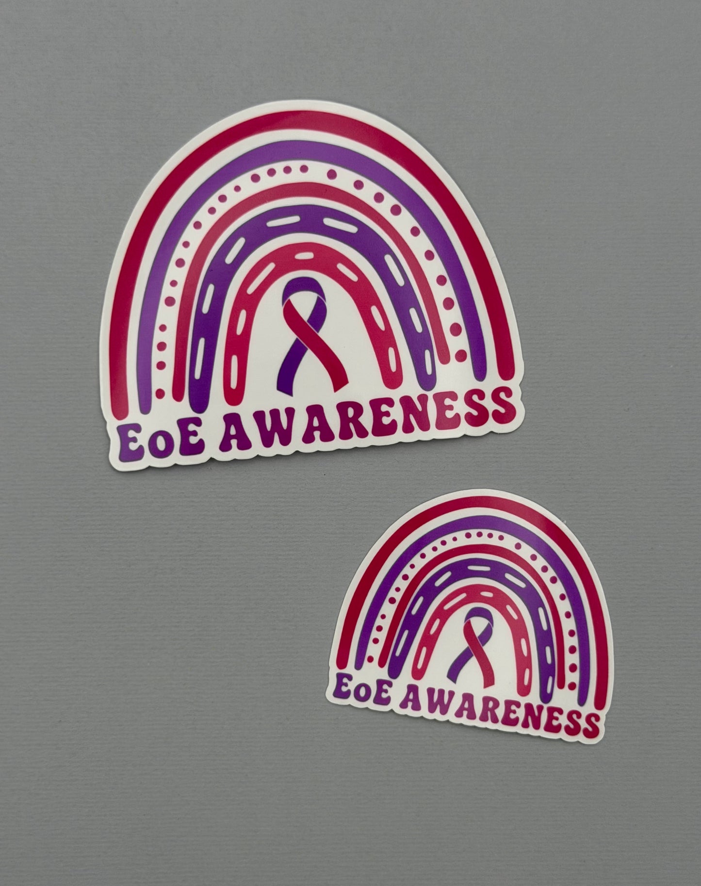 EoE Awareness Rainbow Sticker or Magnet | Eosinophilic Esophagitis