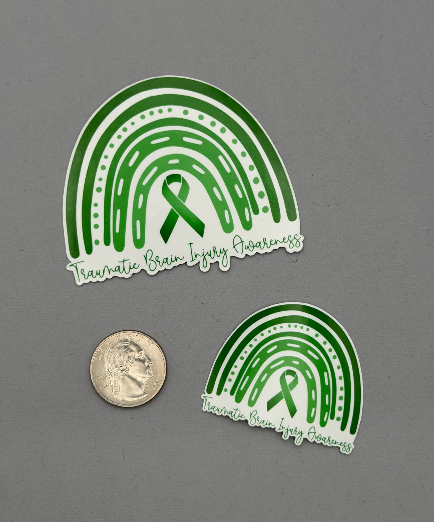 Traumatic Brain Injury Awareness Rainbow Sticker