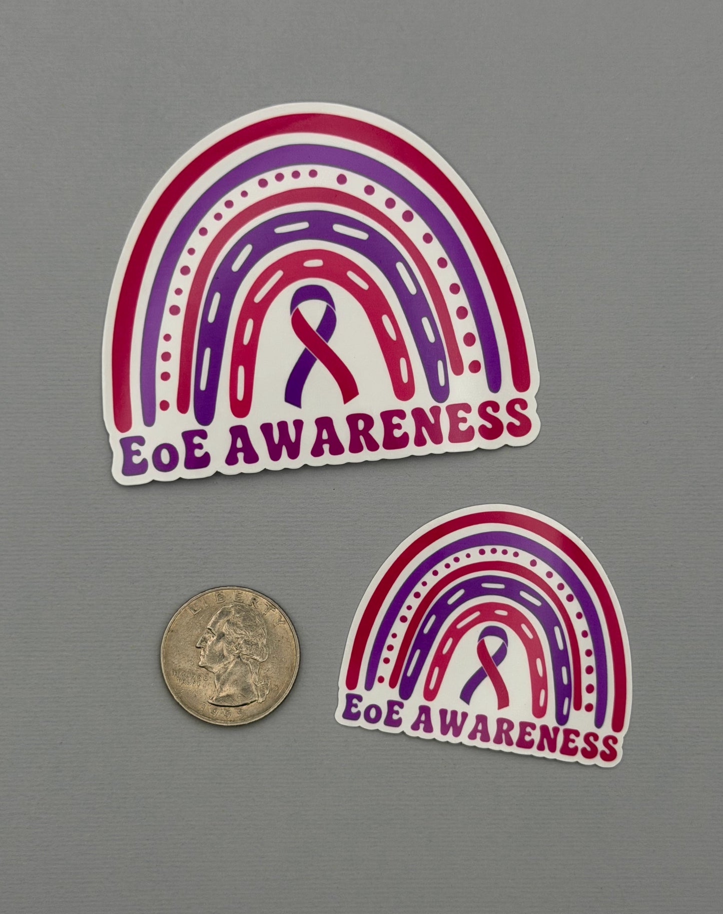 EoE Awareness Rainbow Sticker or Magnet | Eosinophilic Esophagitis