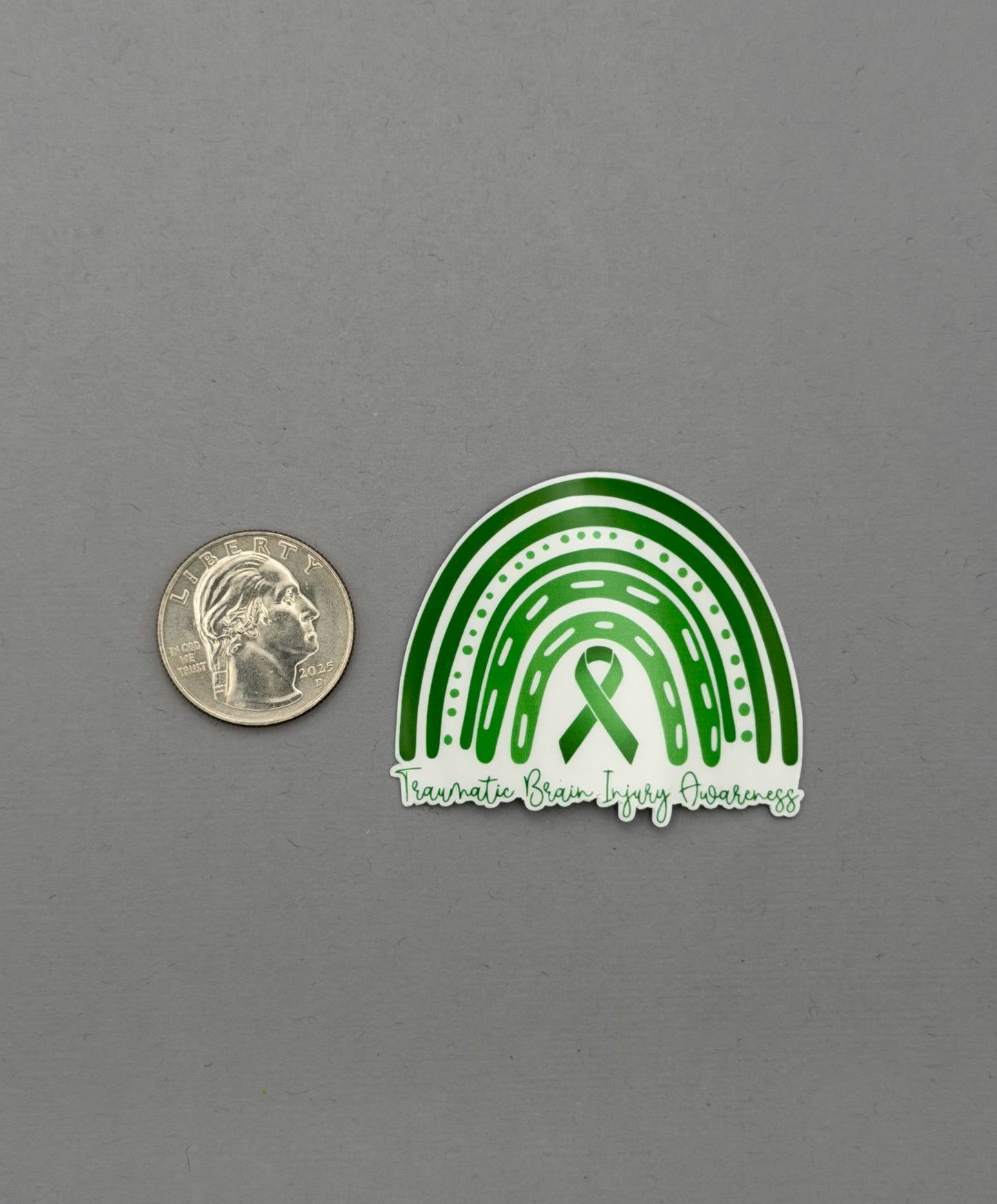 Traumatic Brain Injury Awareness Rainbow Sticker