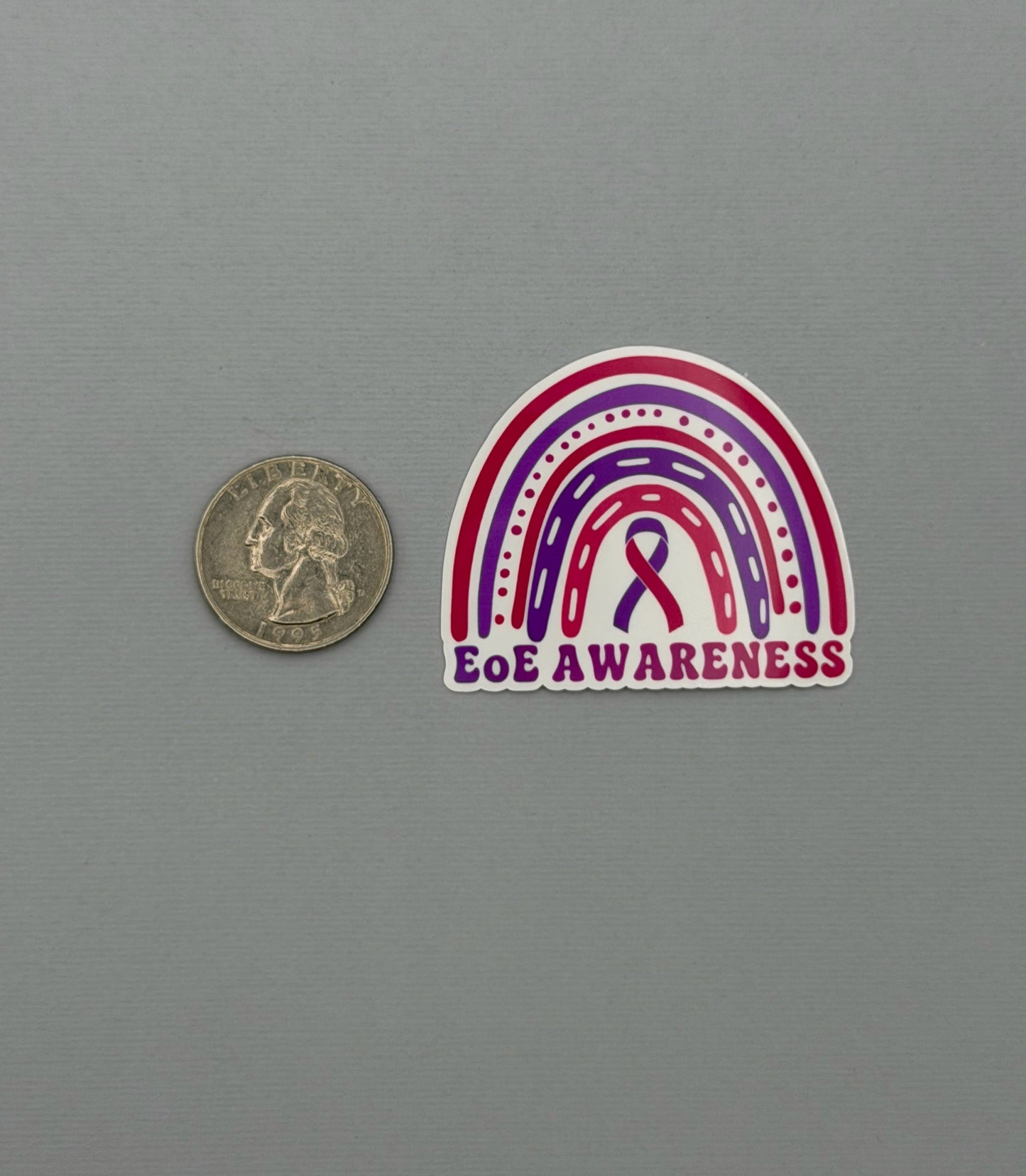EoE Awareness Rainbow Sticker or Magnet | Eosinophilic Esophagitis