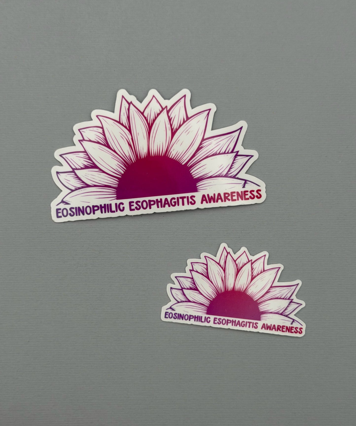 Eosinophilic Esophagitis Awareness Sunflower Sticker or Magnet | EoE