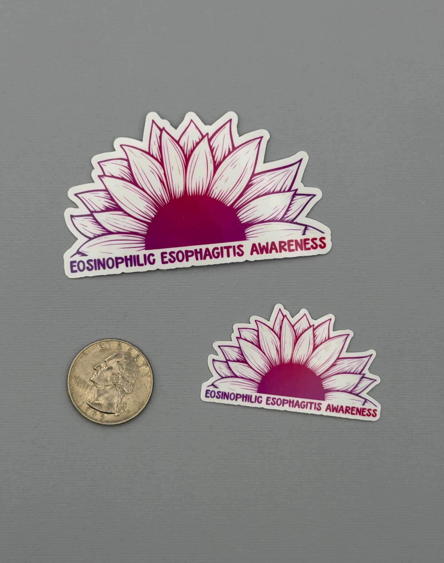 Eosinophilic Esophagitis Awareness Sunflower Sticker or Magnet | EoE