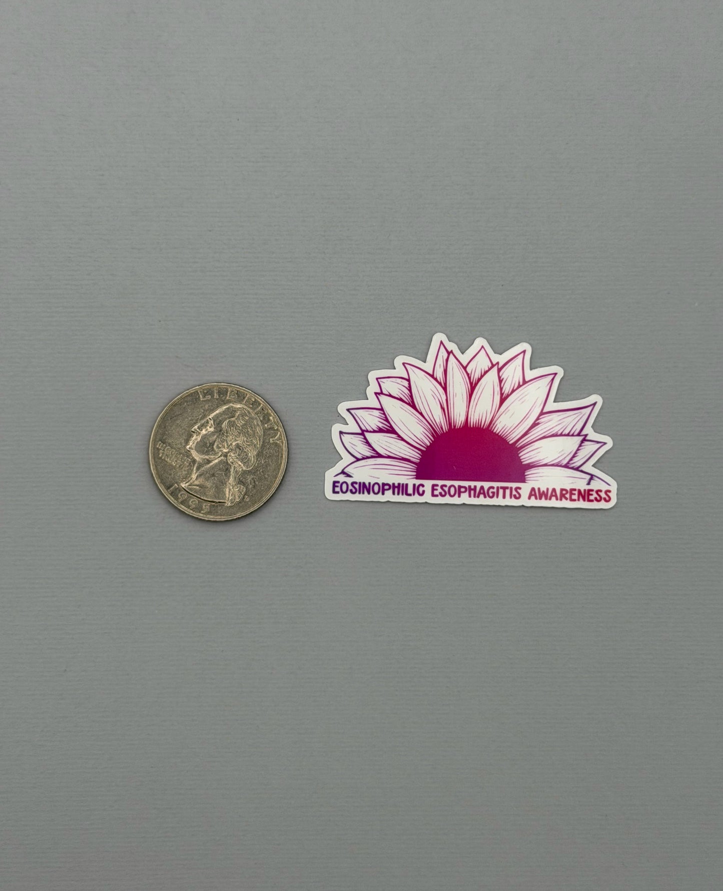 Eosinophilic Esophagitis Awareness Sunflower Sticker or Magnet | EoE
