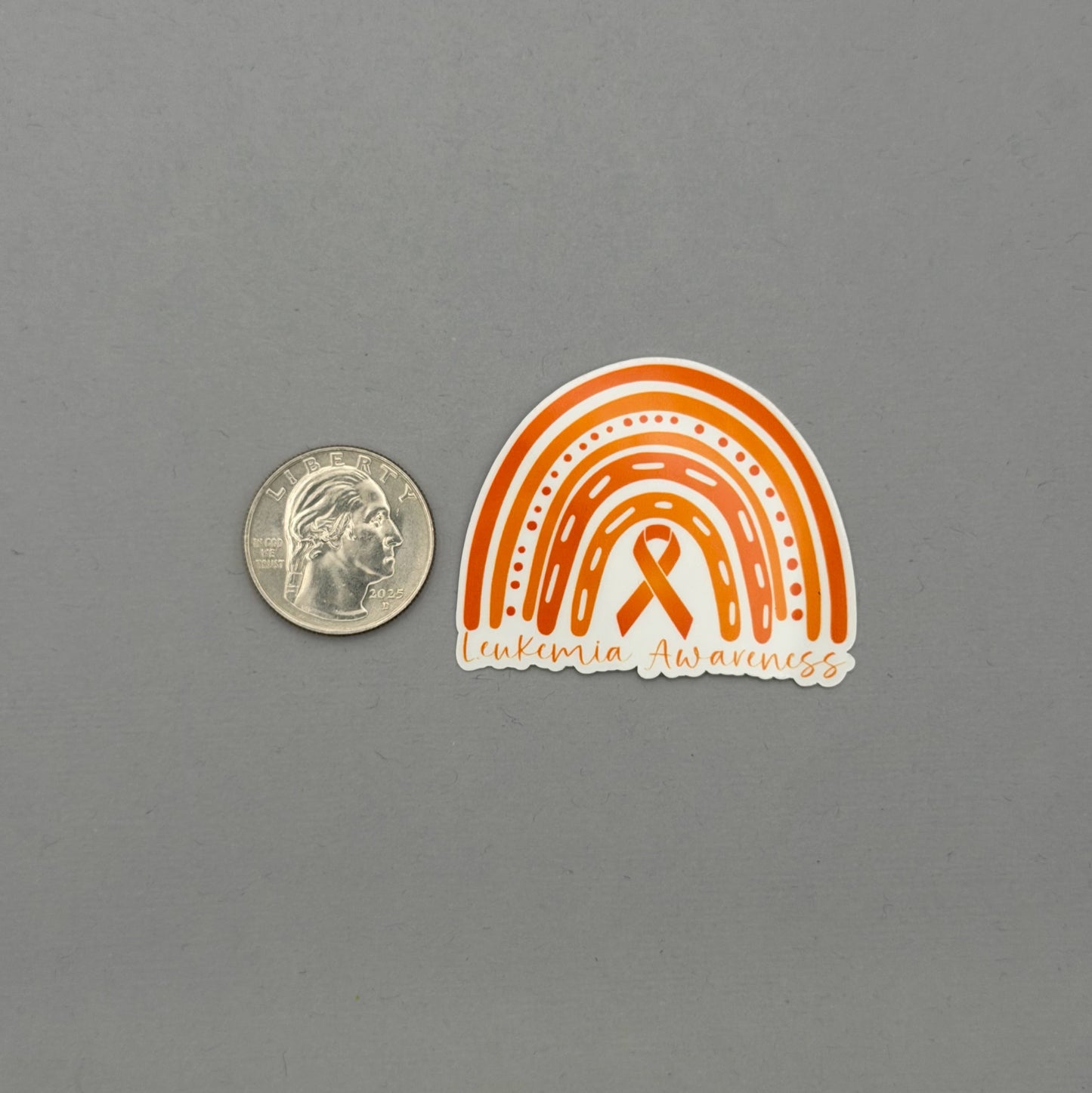 Leukemia Awareness Rainbow Sticker