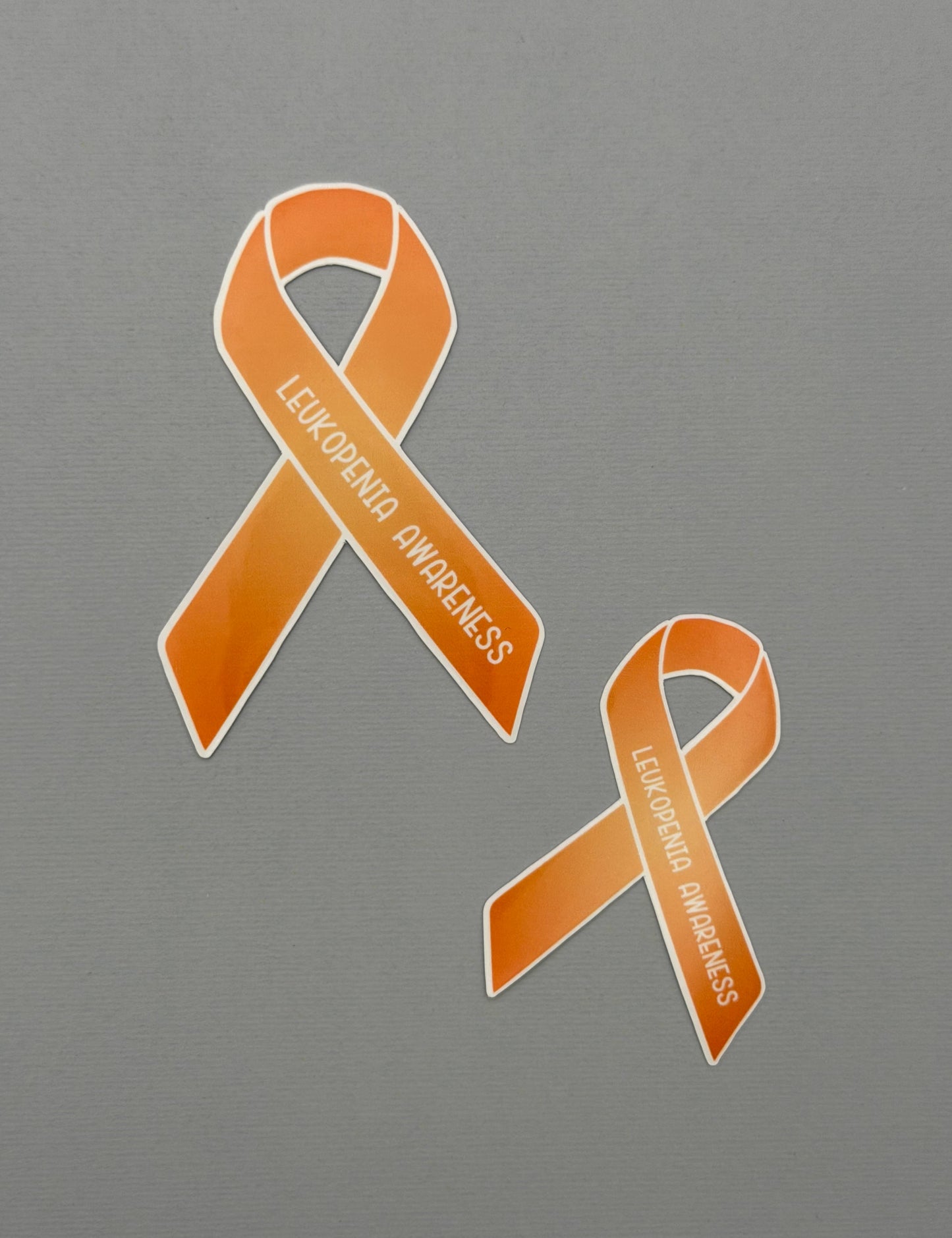 Leukopenia Awareness Ribbon Sticker or Magnet
