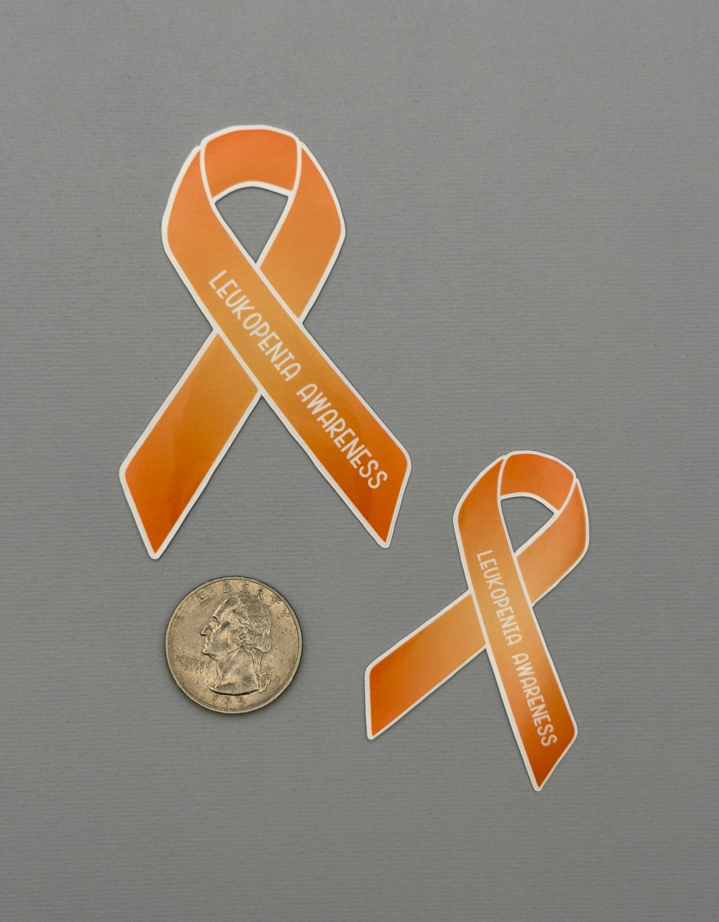 Leukopenia Awareness Ribbon Sticker or Magnet