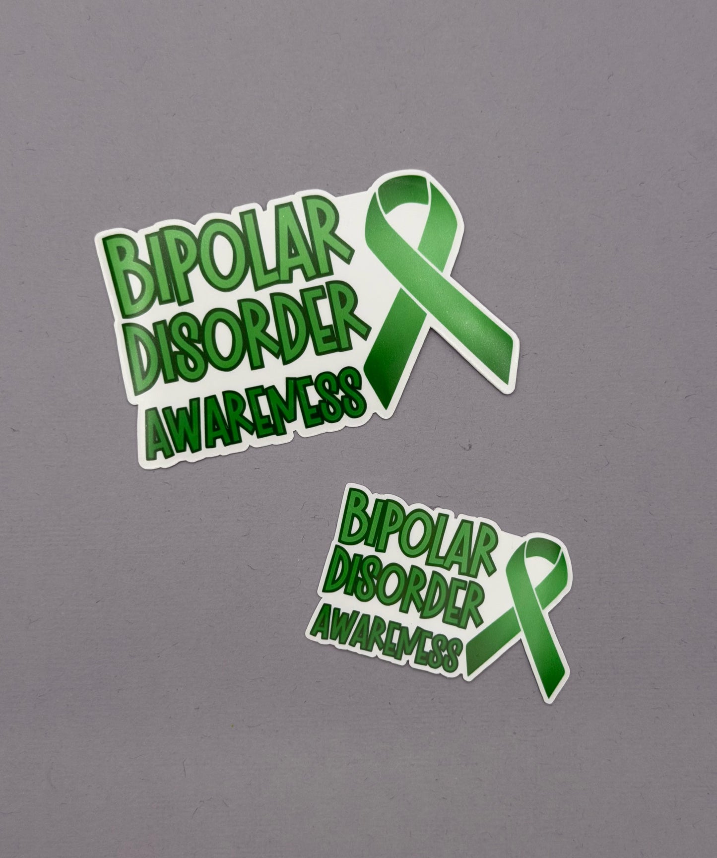 Bipolar Disorder Awareness with Ribbon Sticker