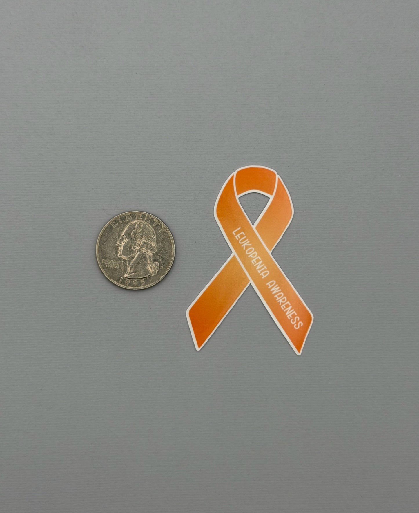 Leukopenia Awareness Ribbon Sticker or Magnet