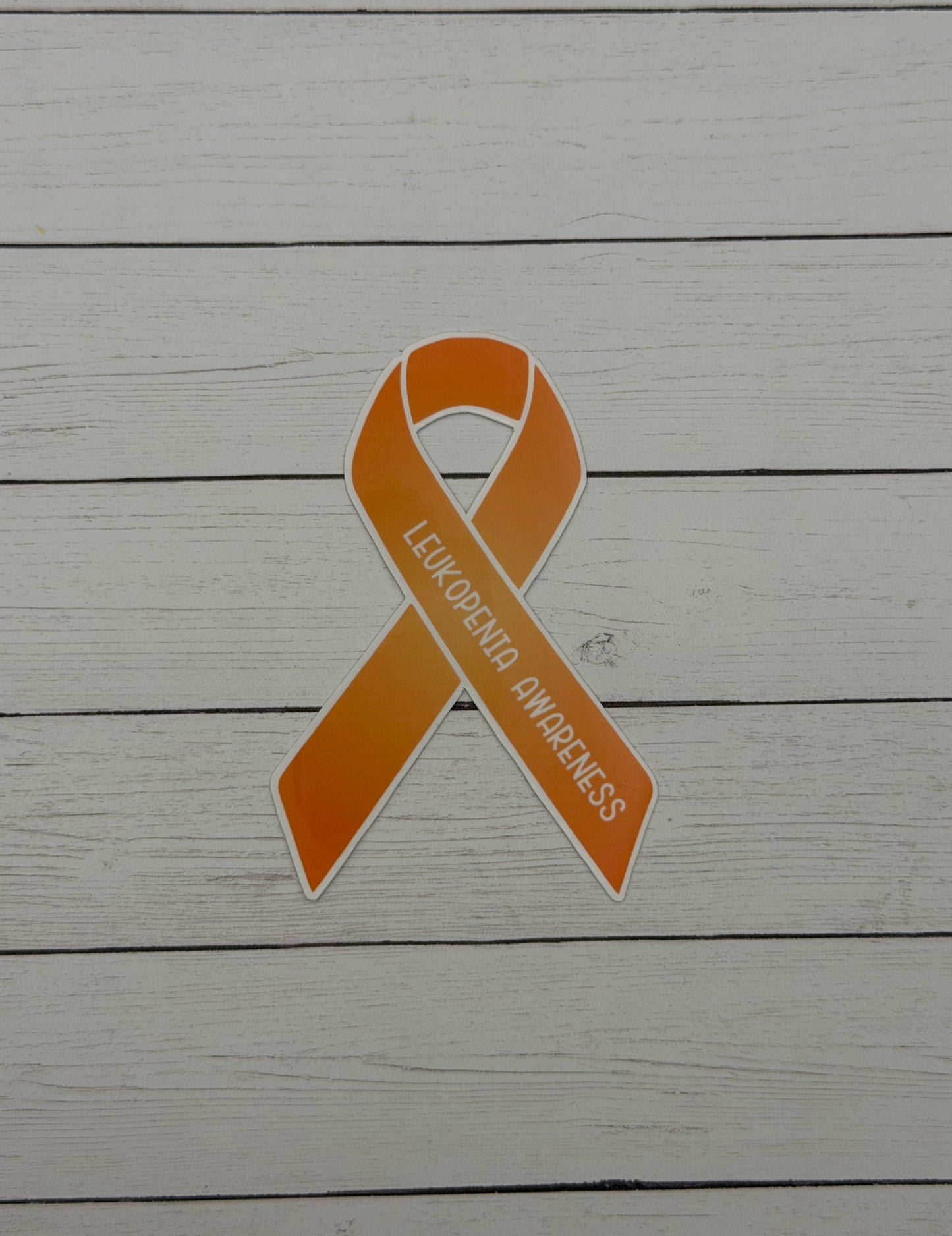 Leukopenia Awareness Ribbon Sticker or Magnet