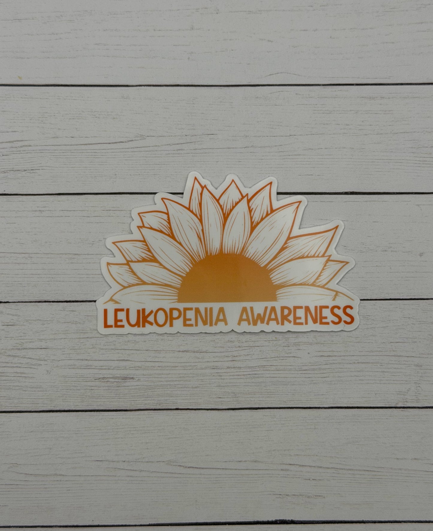 Leukopenia Awareness Sunflower Sticker or Magnet