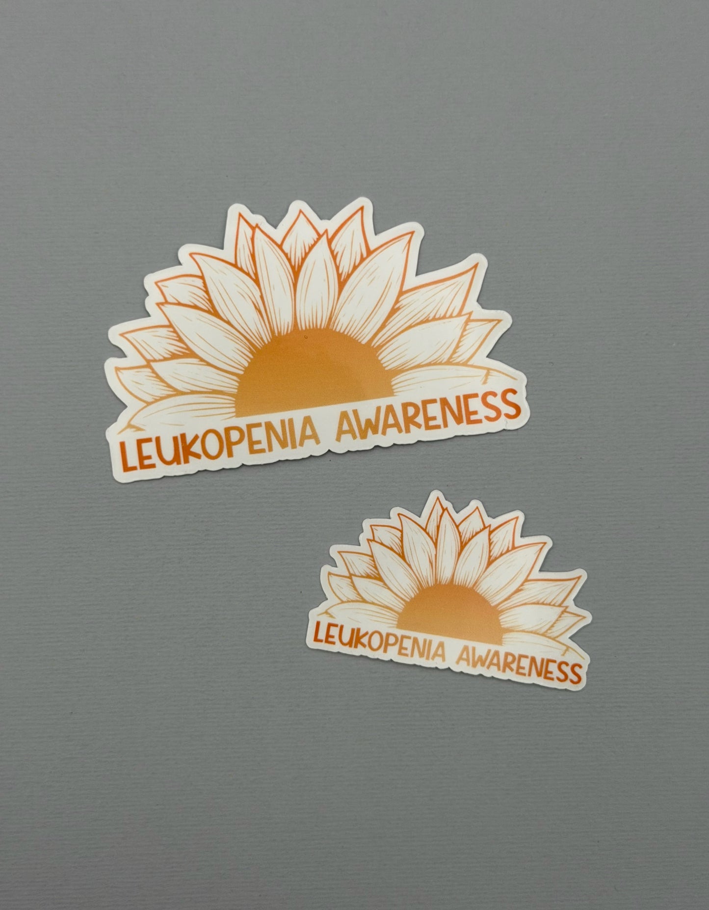 Leukopenia Awareness Sunflower Sticker or Magnet