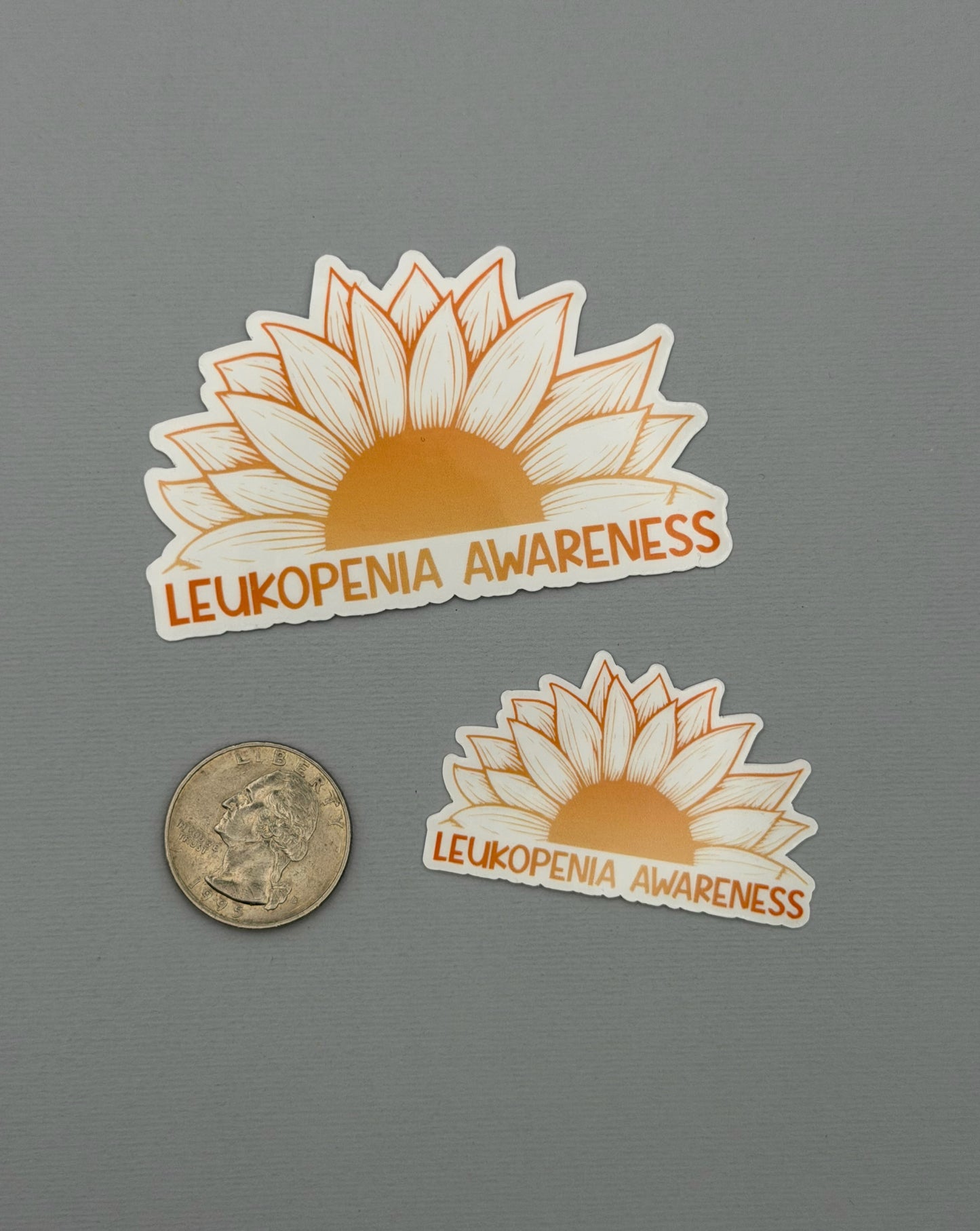 Leukopenia Awareness Sunflower Sticker or Magnet
