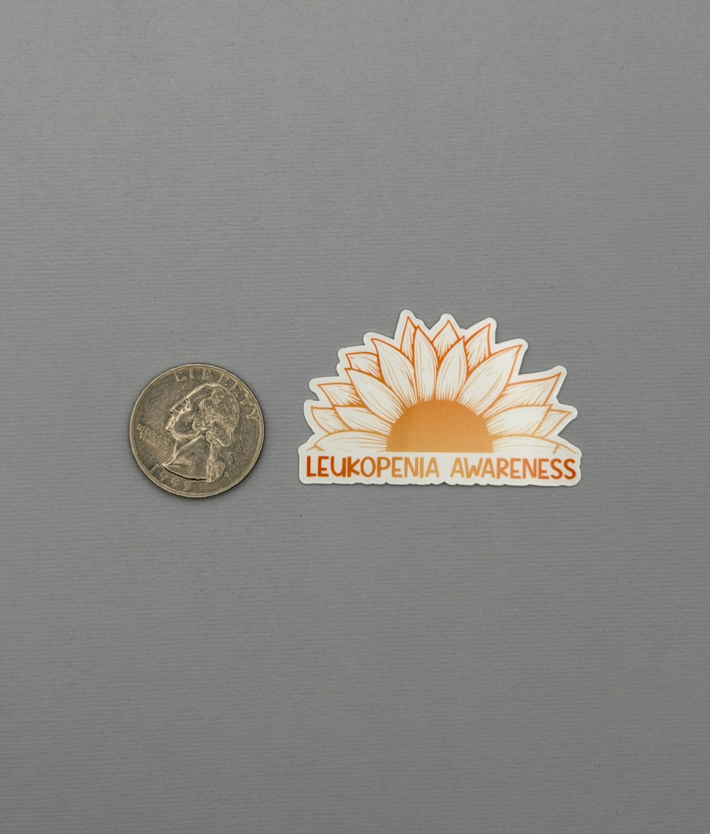 Leukopenia Awareness Sunflower Sticker or Magnet