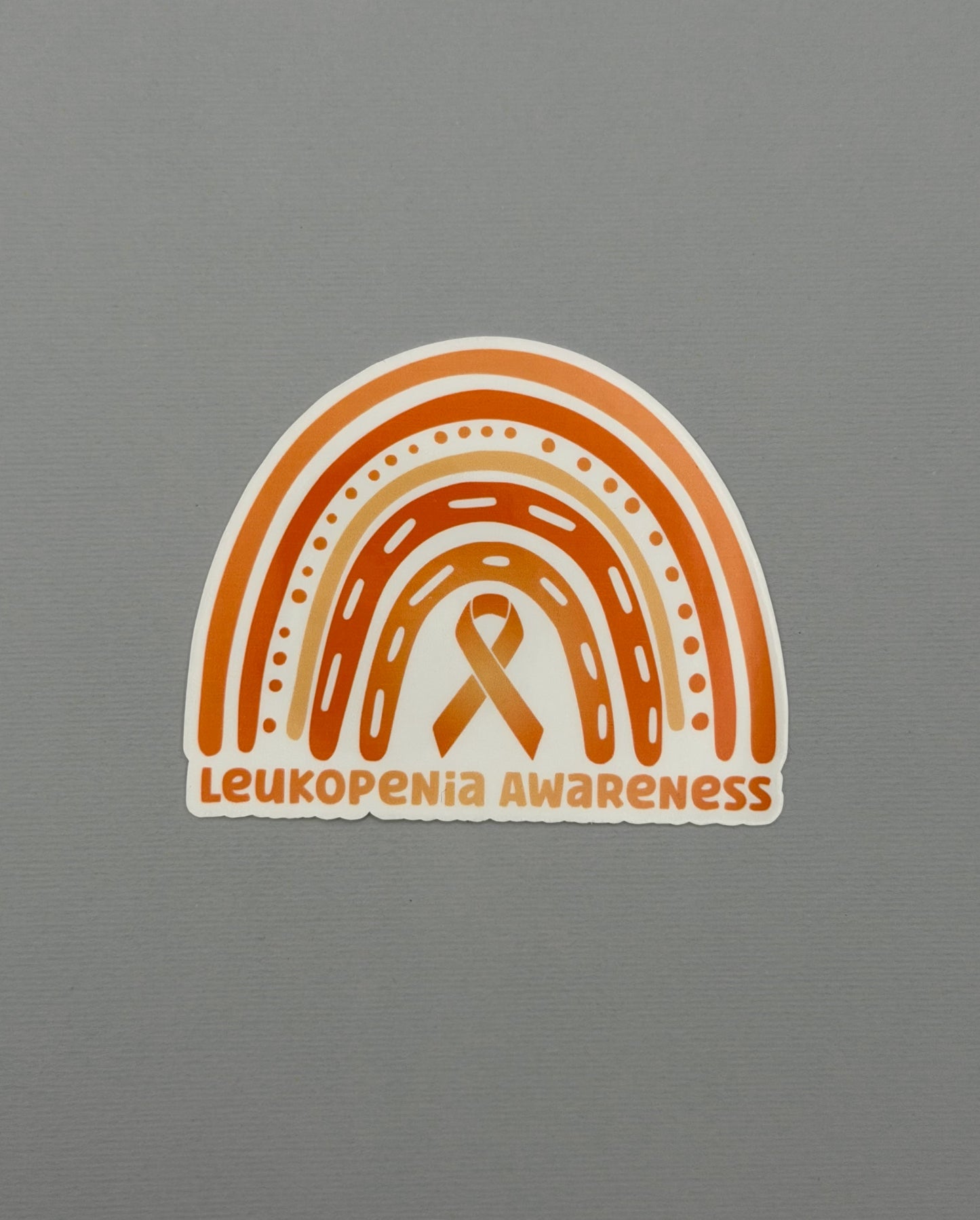 Leukopenia Awareness Rainbow Sticker or Magnet