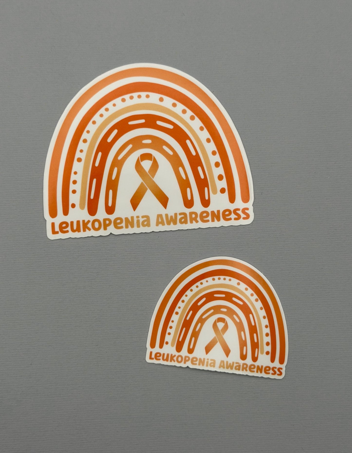 Leukopenia Awareness Rainbow Sticker or Magnet