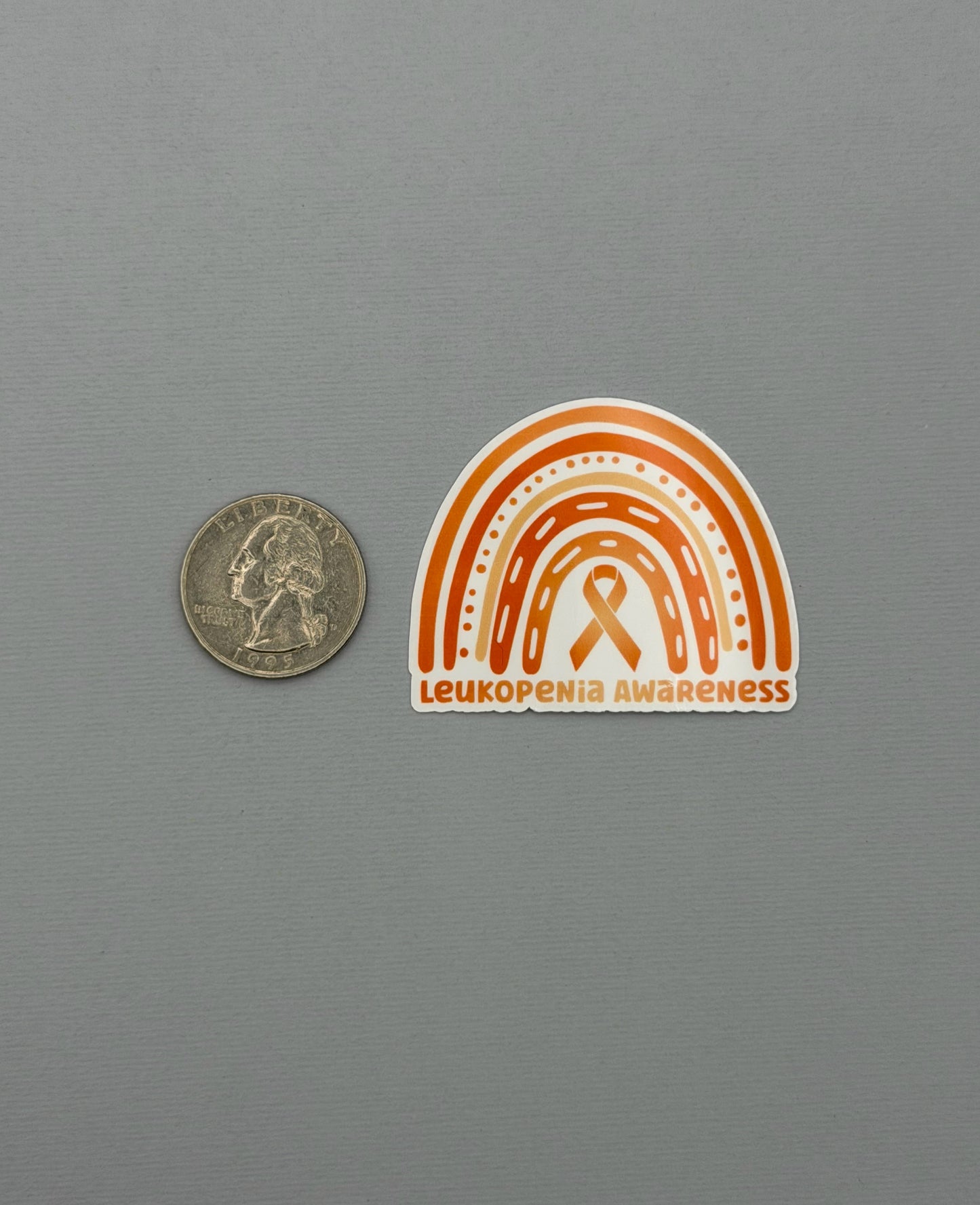 Leukopenia Awareness Rainbow Sticker or Magnet