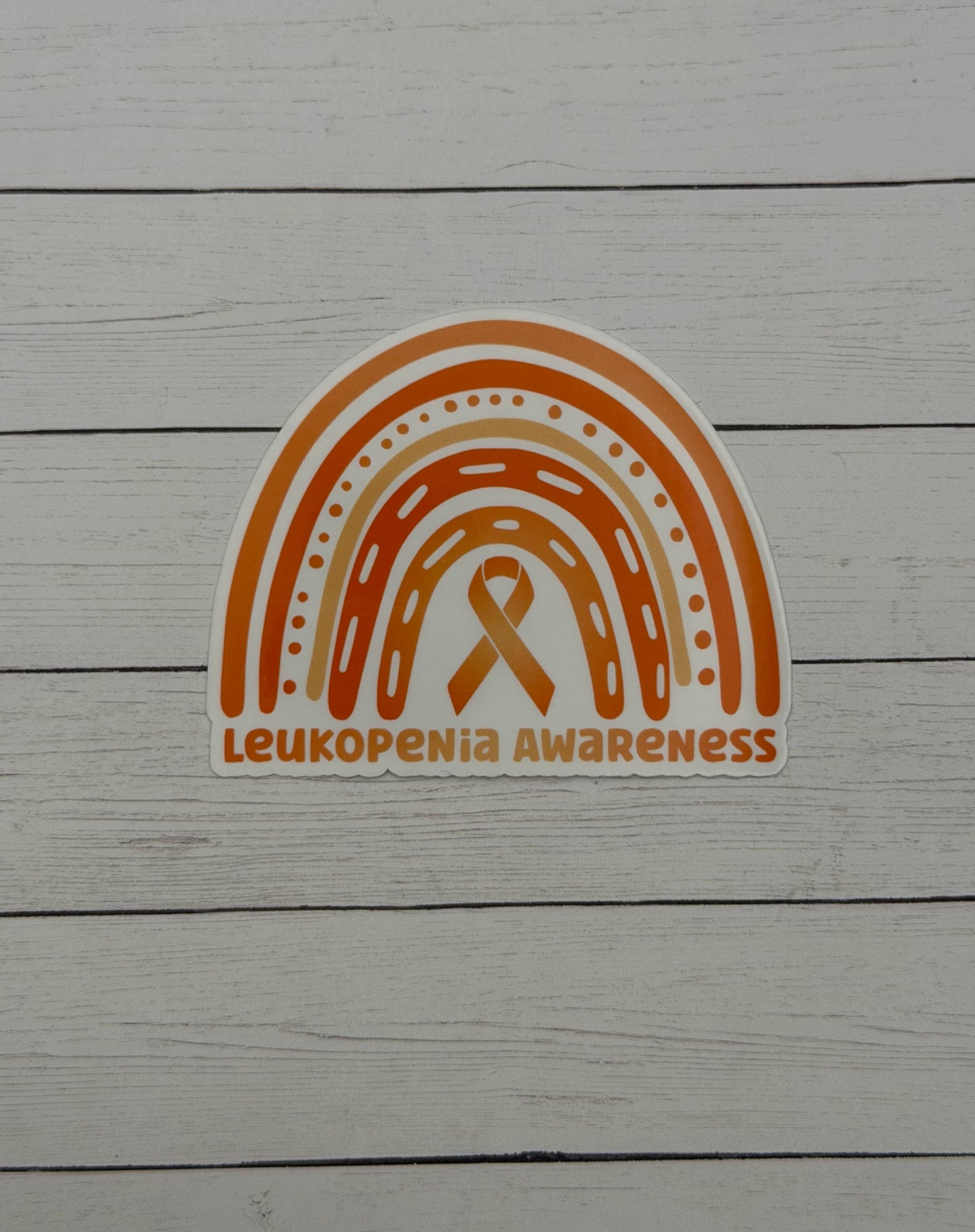 Leukopenia Awareness Rainbow Sticker or Magnet