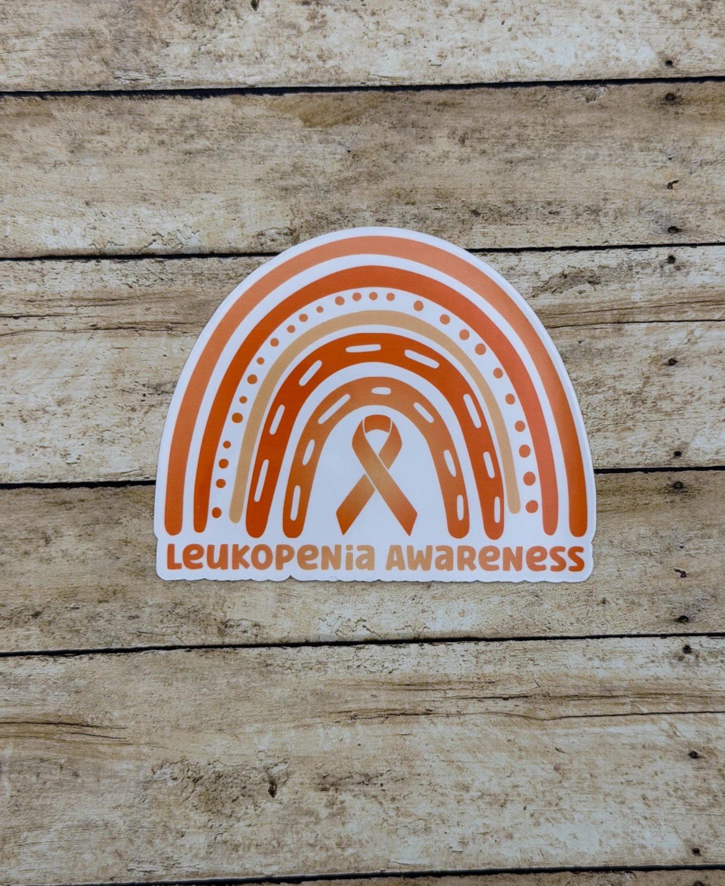Leukopenia Awareness Rainbow Sticker or Magnet